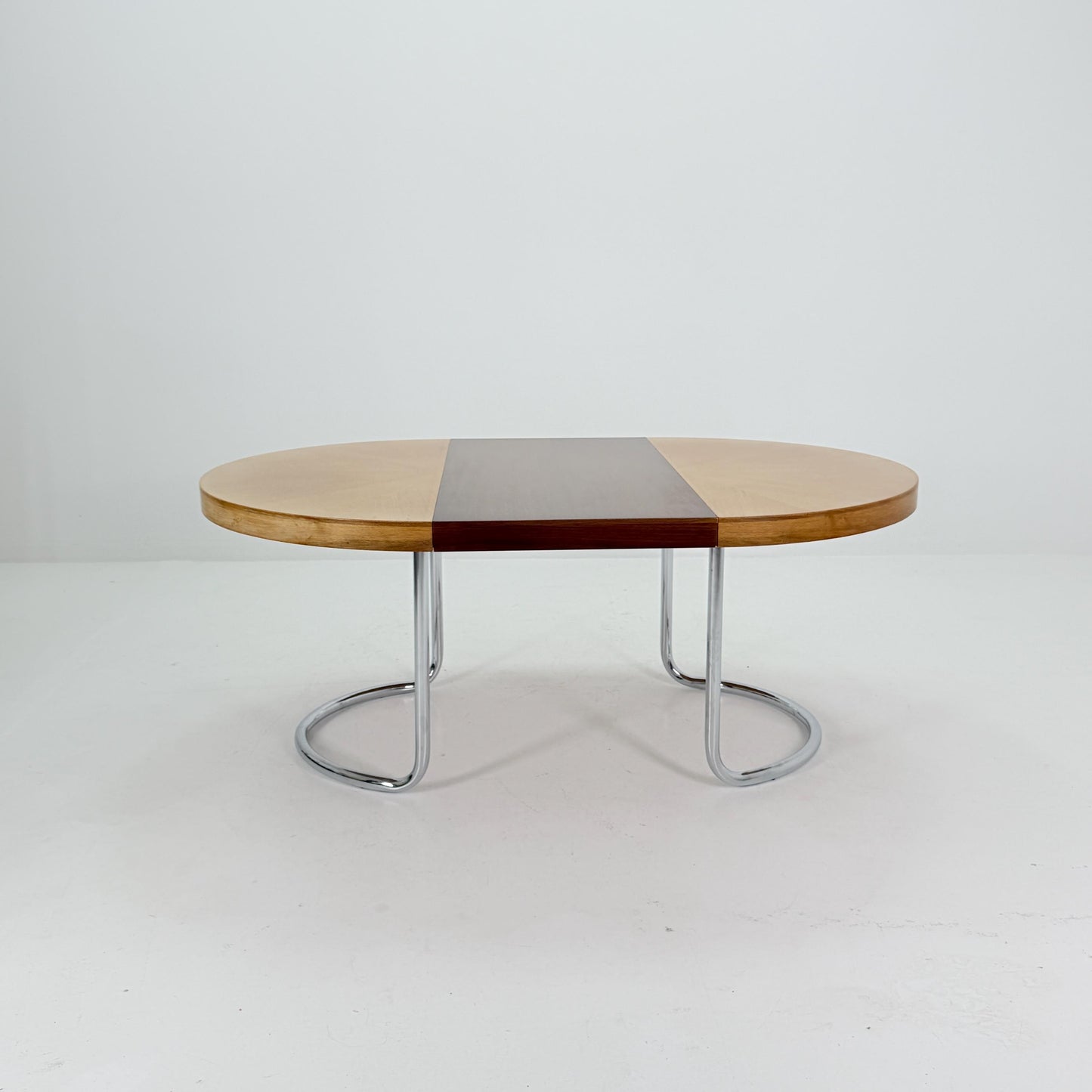 Mid Century Bauhaus Extendable Round Dining Table by Alma, Germany 1970s