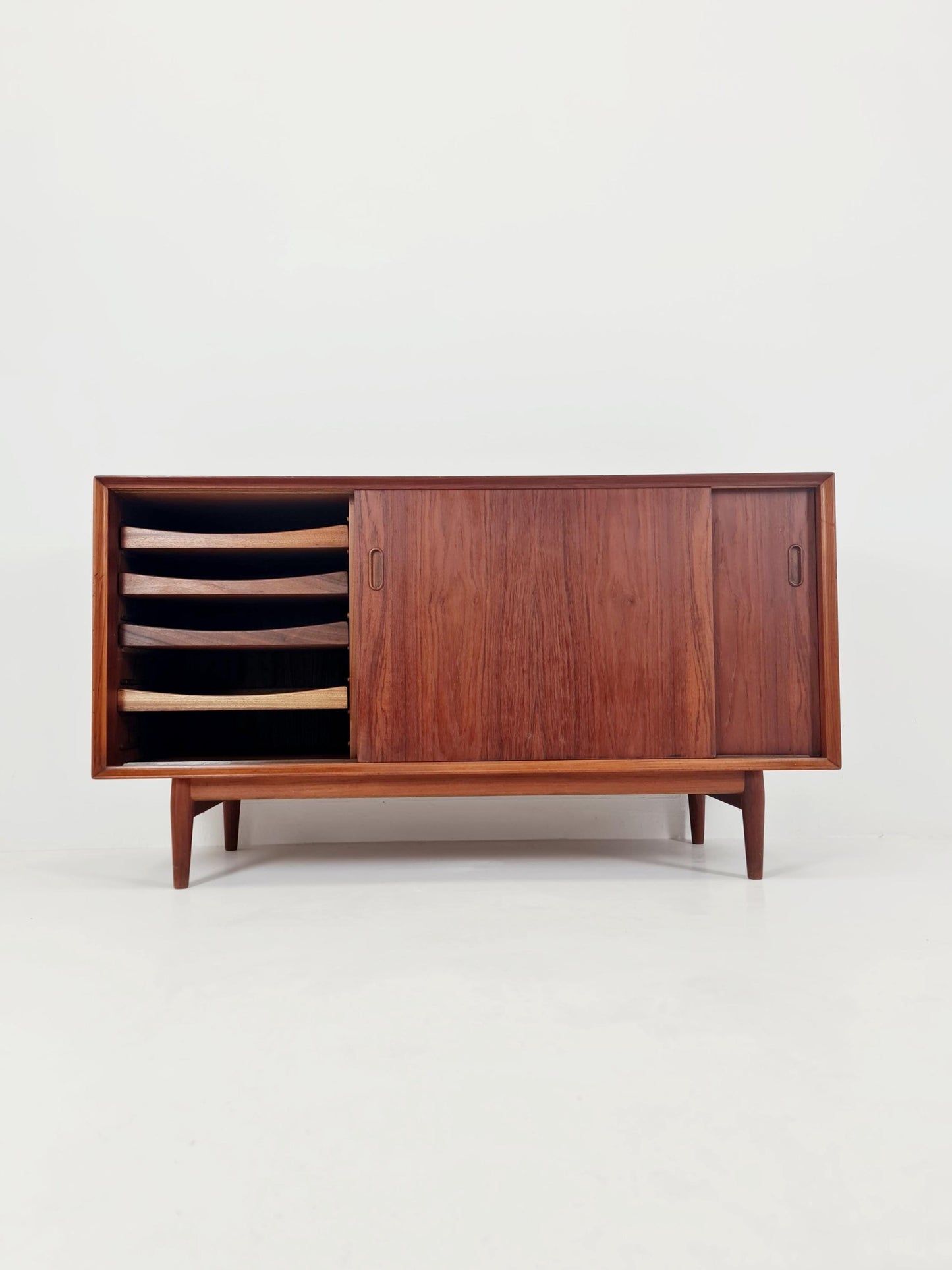 Rare Mid century Dansih Teak Sideboard with Revolving doors by Arne Vodder for Sebast , 1960s