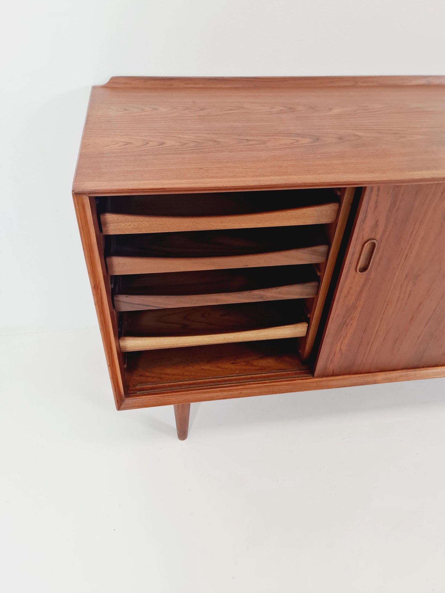 Rare Mid century Dansih Teak Sideboard with Revolving doors by Arne Vodder for Sebast , 1960s