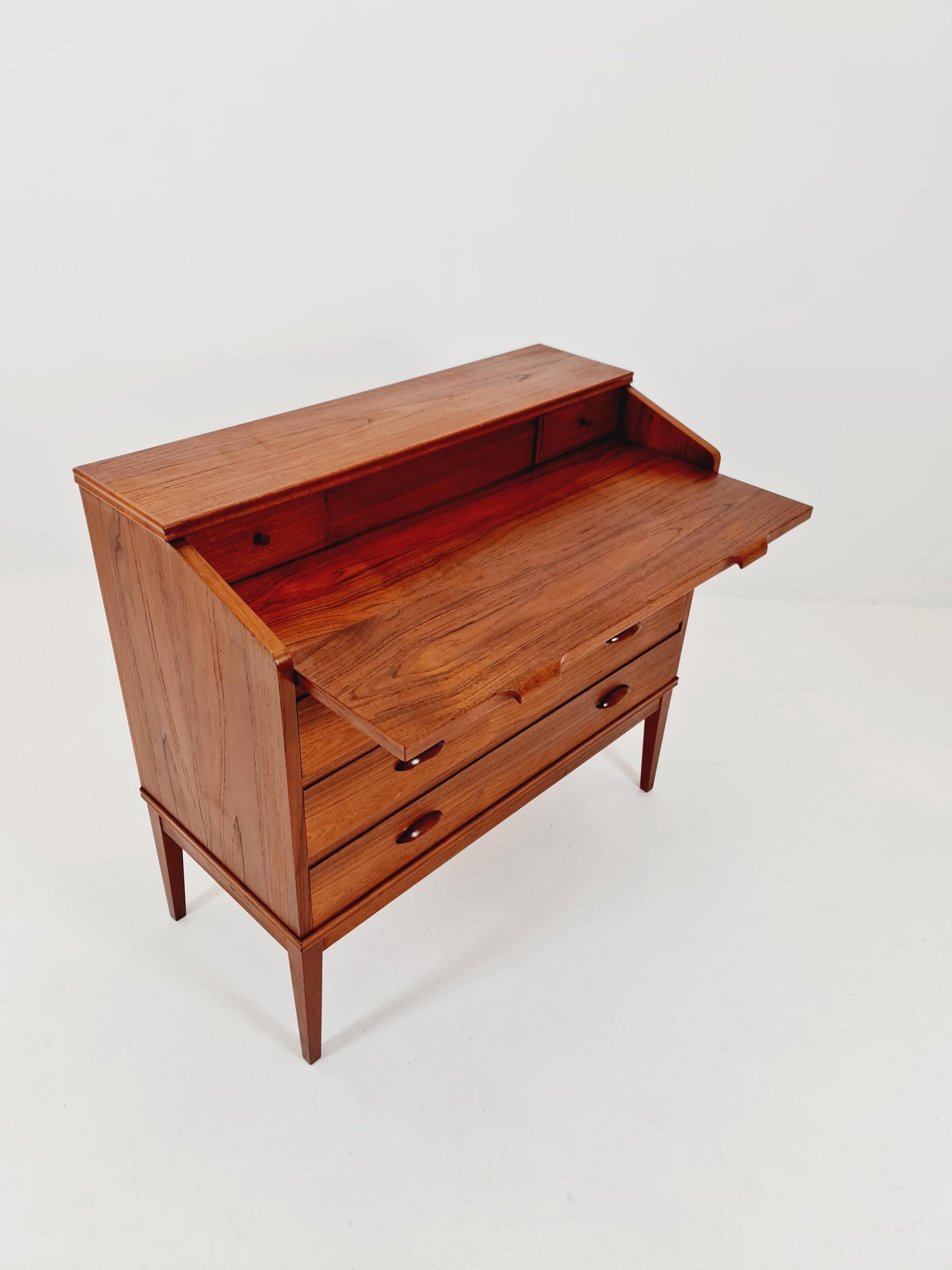 Midcentury Danish vintage teak secretary, vanity /Make up table By Riis Antonsen , 1960s