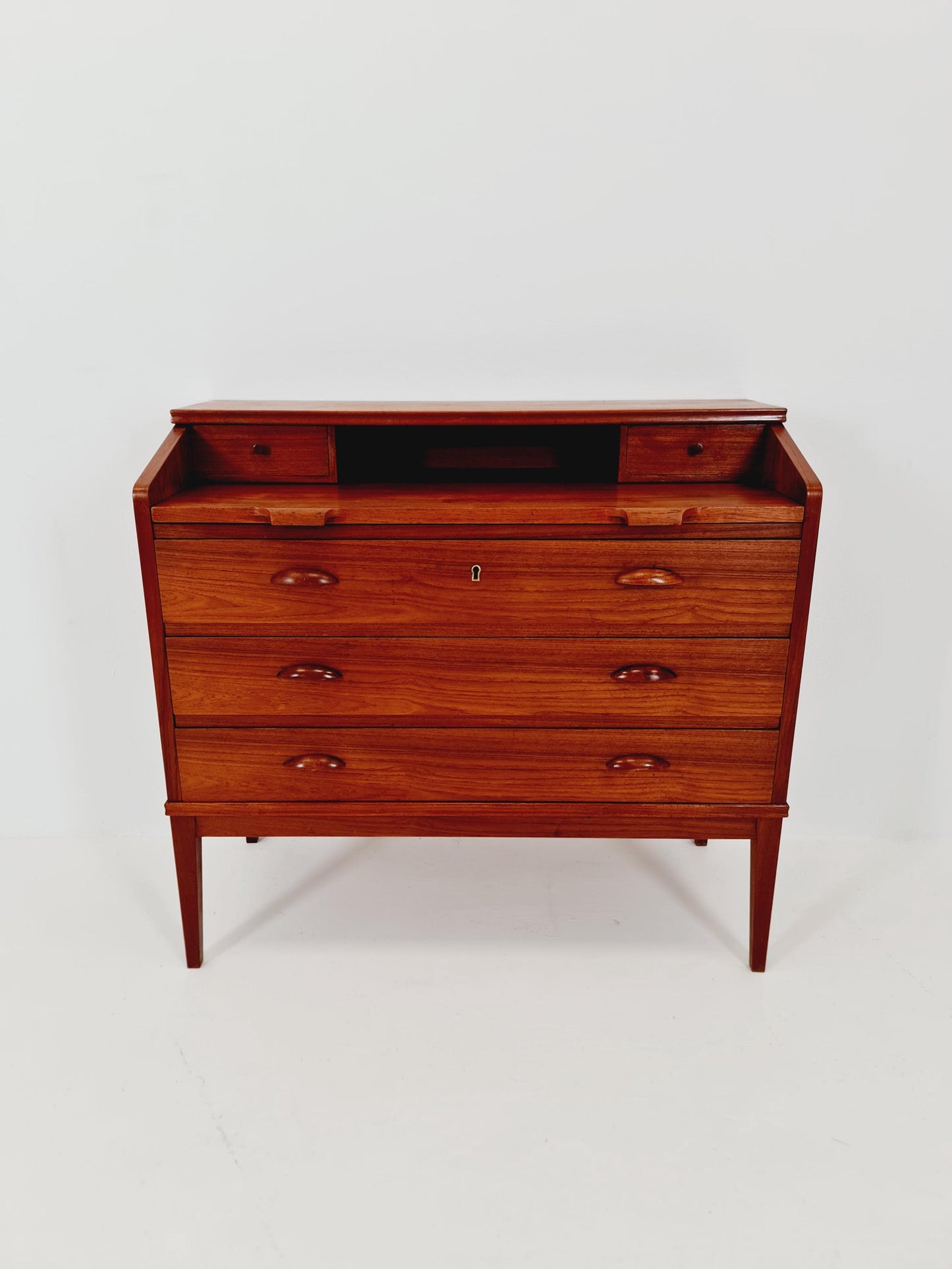 Midcentury Danish vintage teak secretary, vanity /Make up table By Riis Antonsen , 1960s