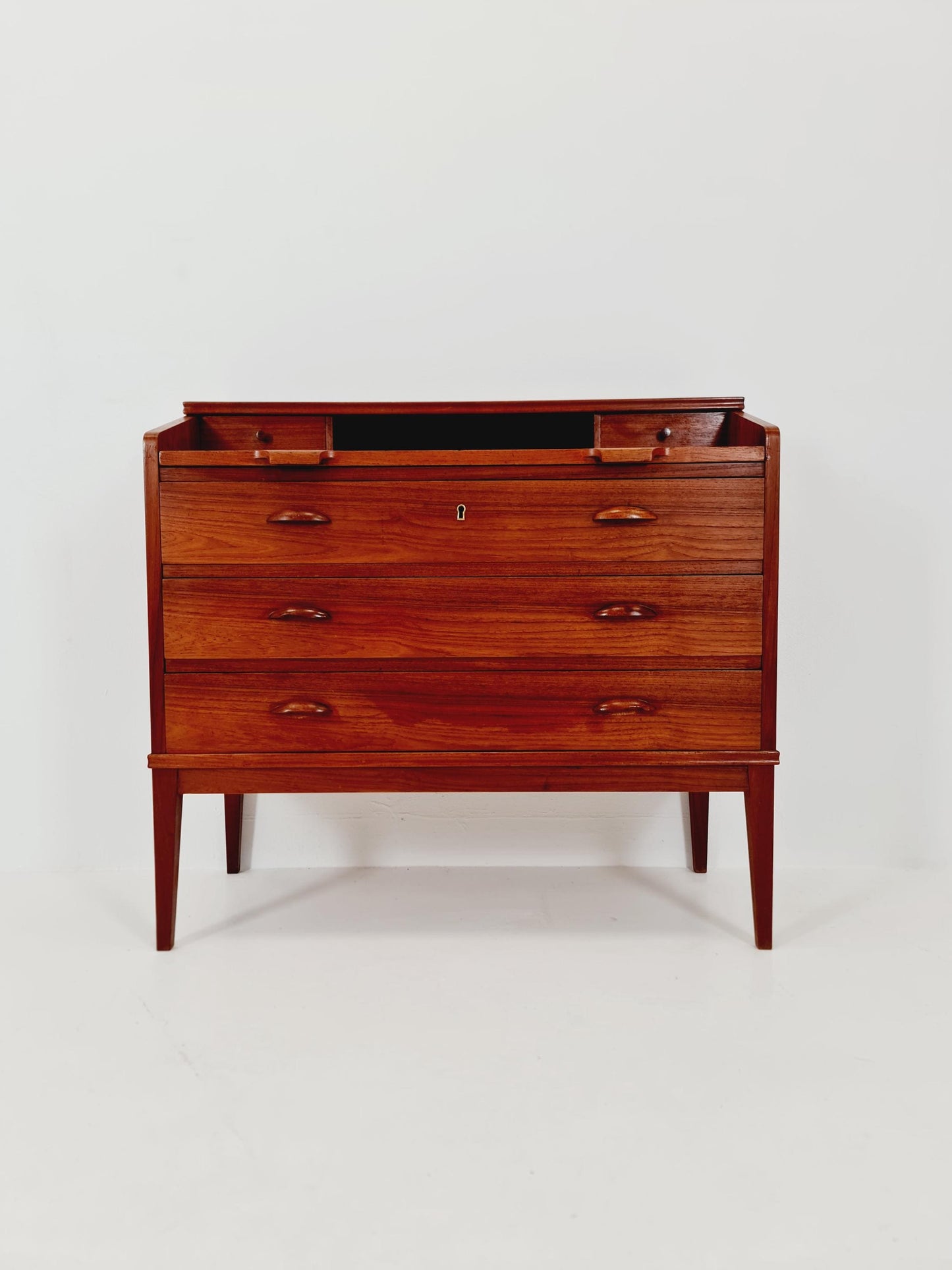 Midcentury Danish vintage teak secretary, vanity /Make up table By Riis Antonsen , 1960s