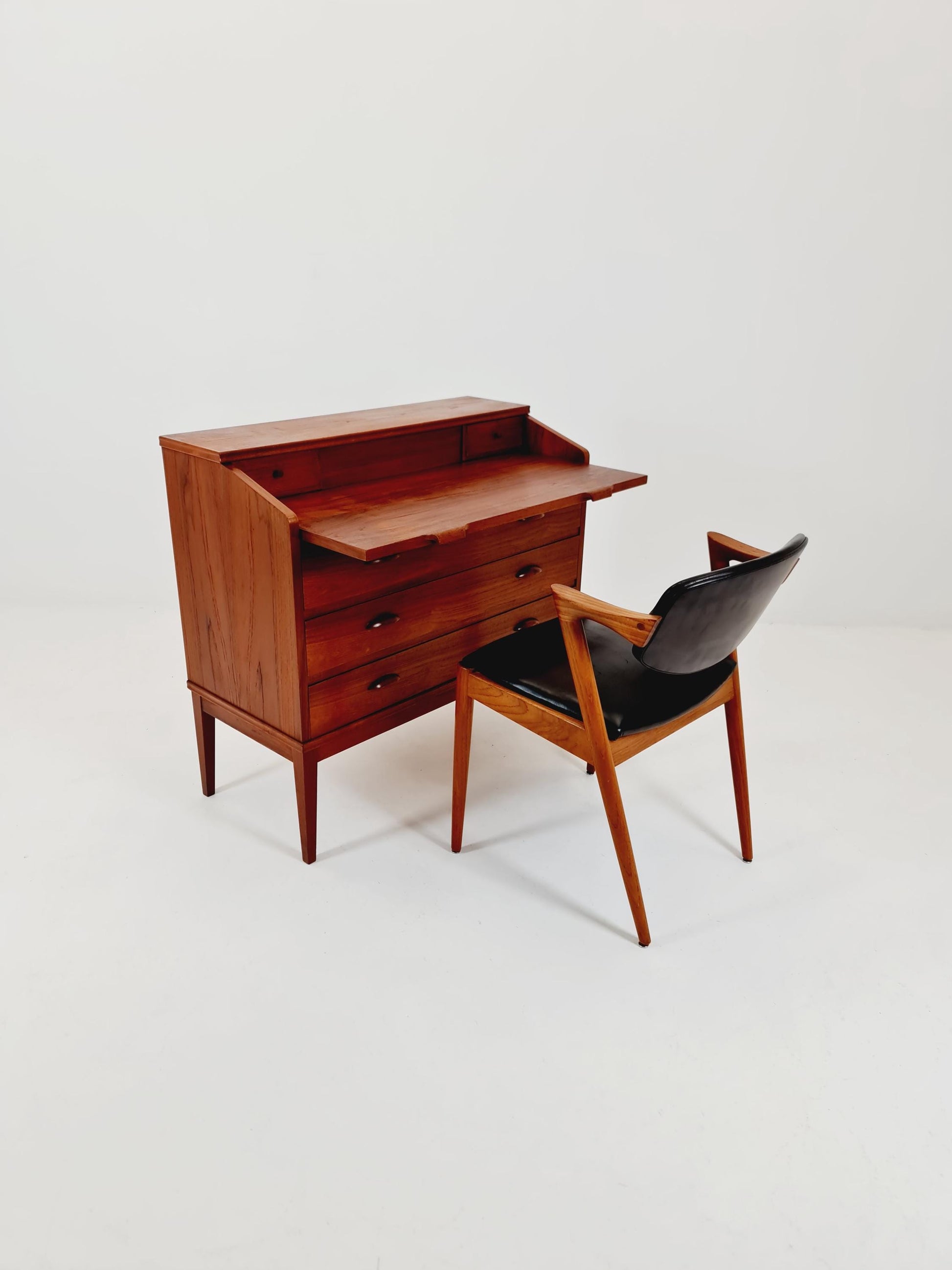 Midcentury Danish vintage teak secretary, vanity /Make up table By Riis Antonsen , 1960s