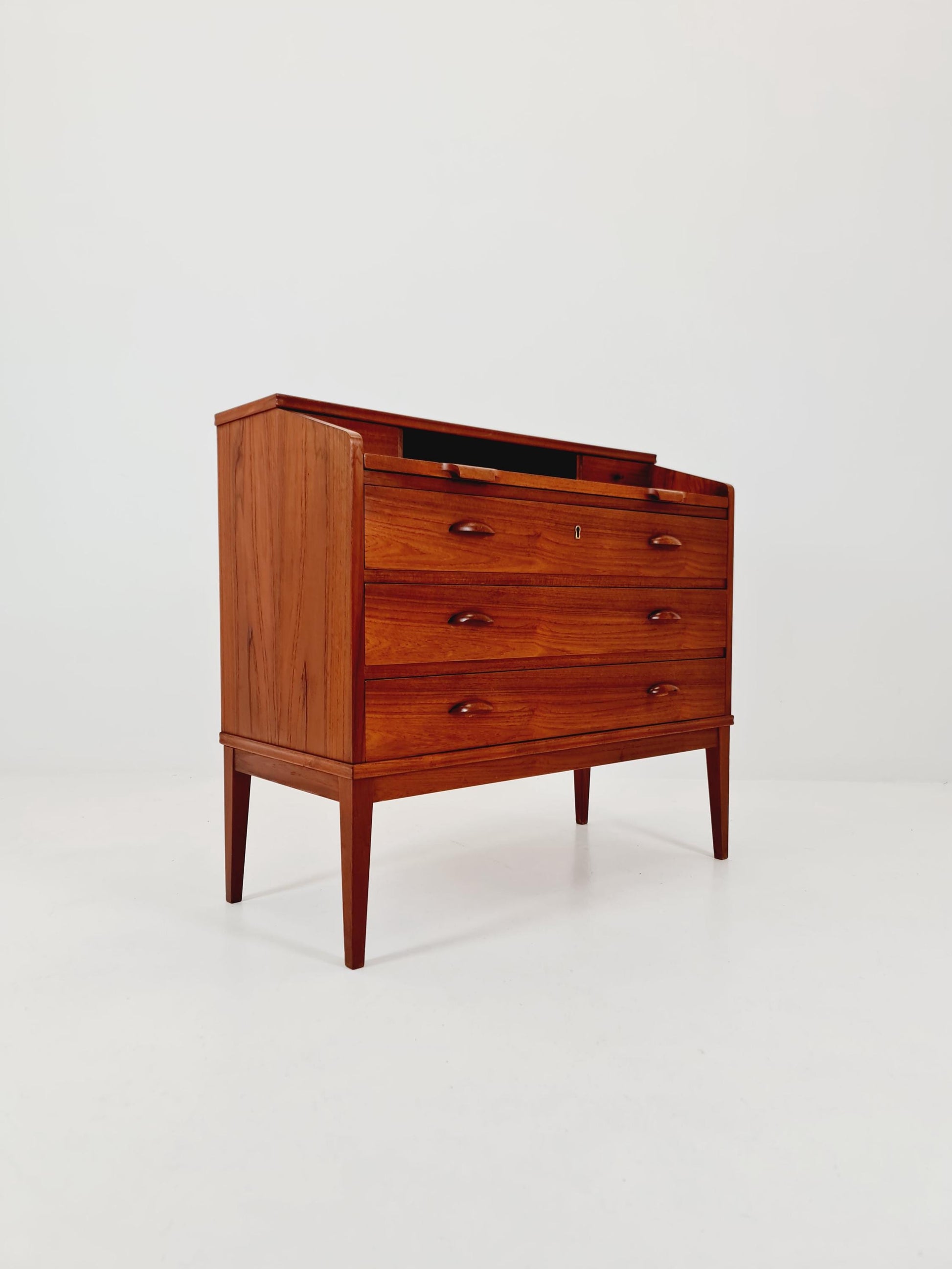 Midcentury Danish vintage teak secretary, vanity /Make up table By Riis Antonsen , 1960s
