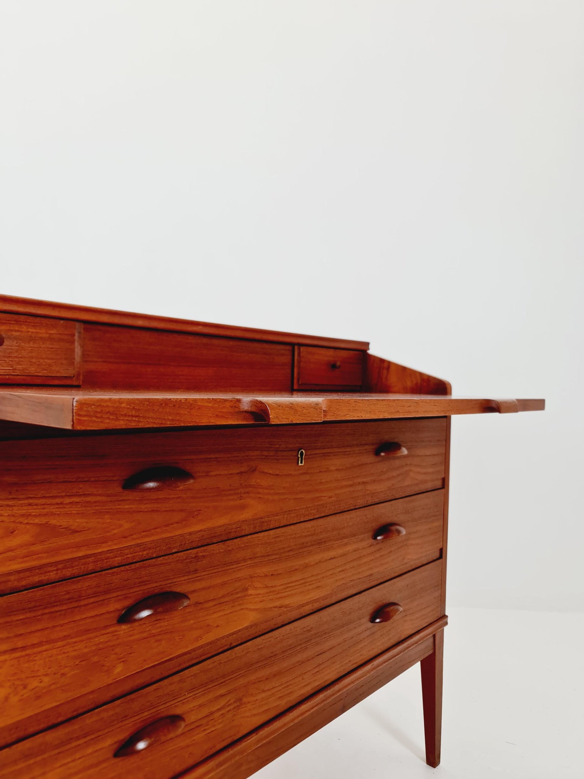 Midcentury Danish vintage teak secretary, vanity /Make up table By Riis Antonsen , 1960s