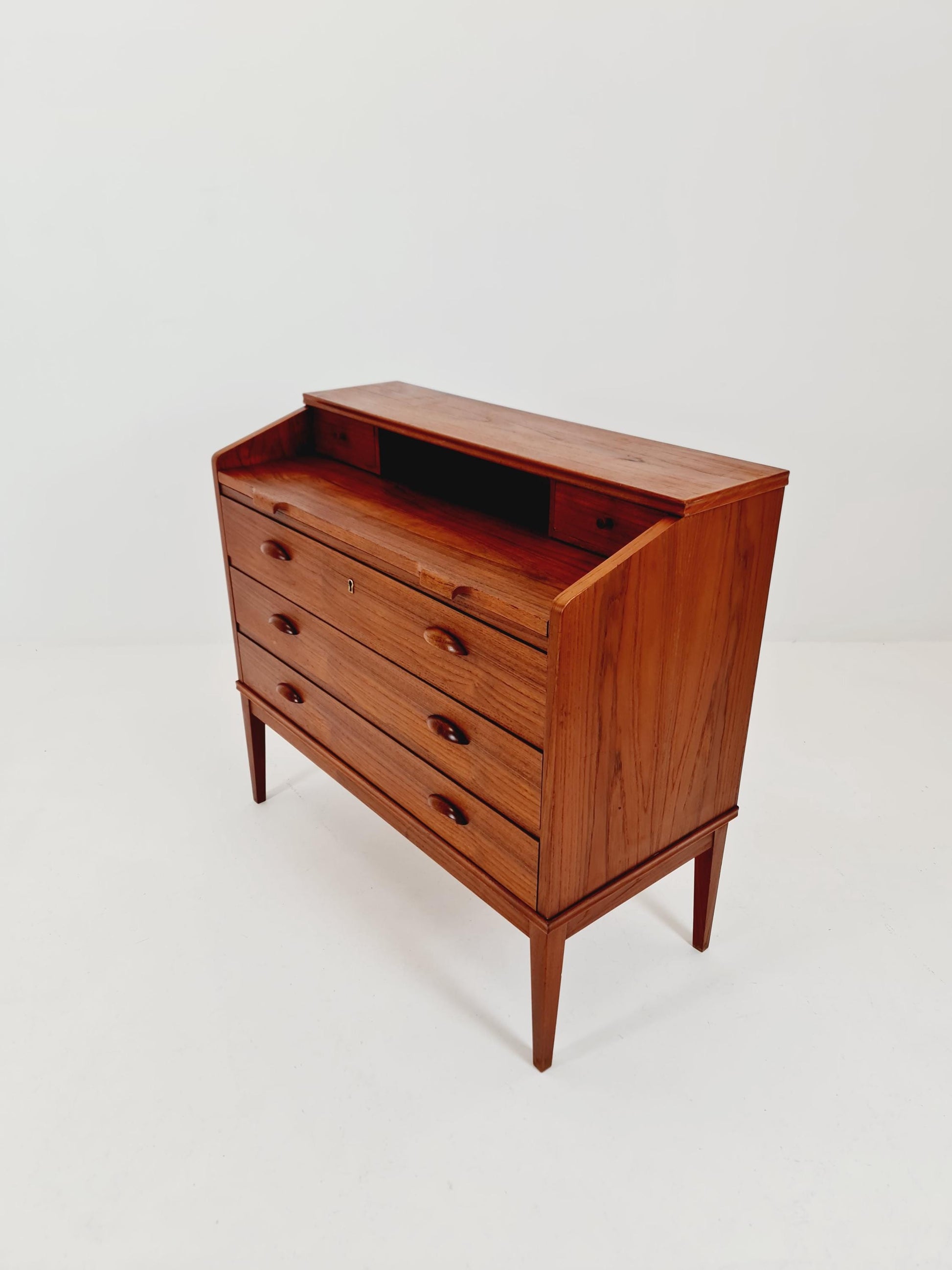 Midcentury Danish vintage teak secretary, vanity /Make up table By Riis Antonsen , 1960s