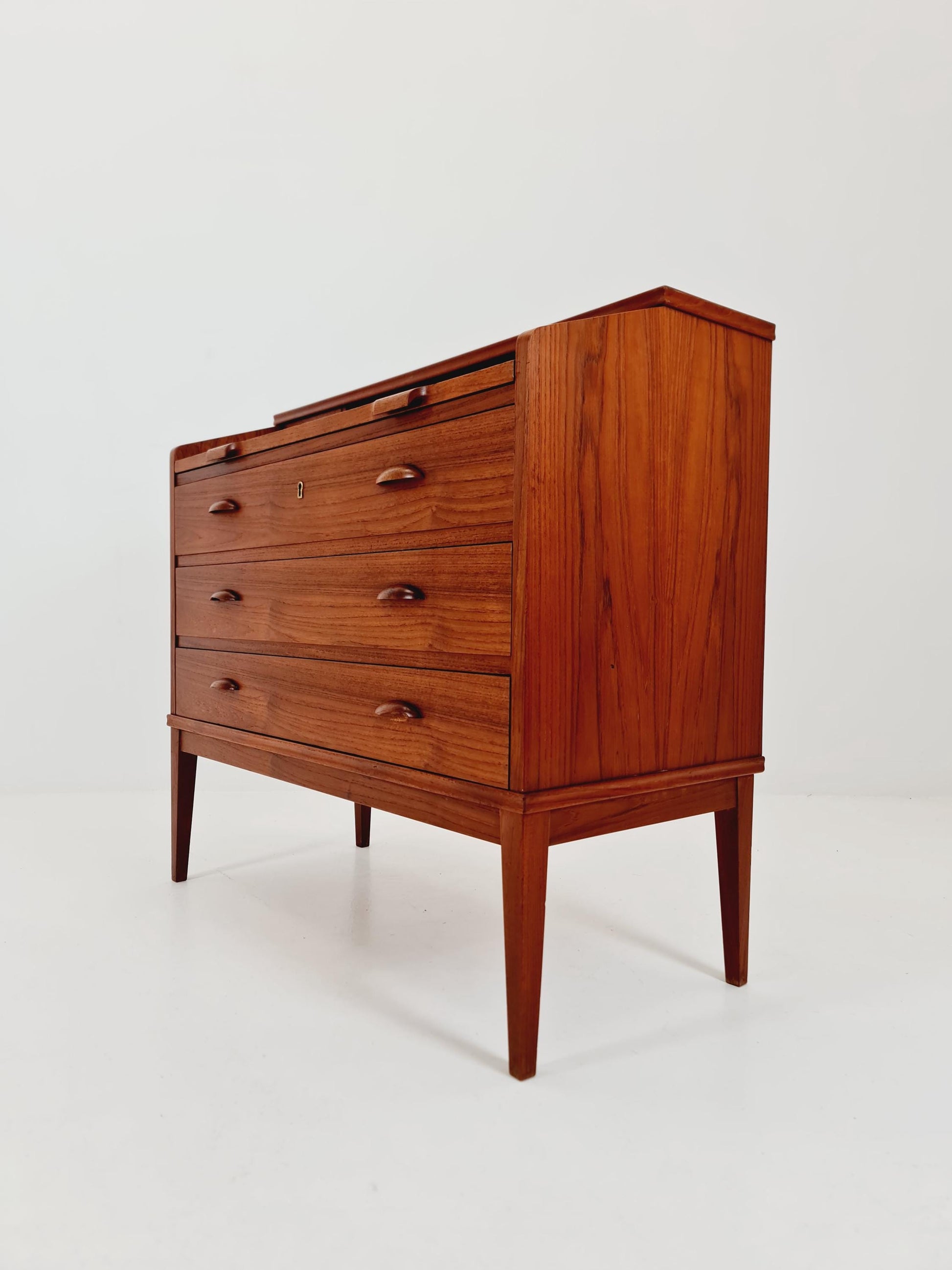 Midcentury Danish vintage teak secretary, vanity /Make up table By Riis Antonsen , 1960s