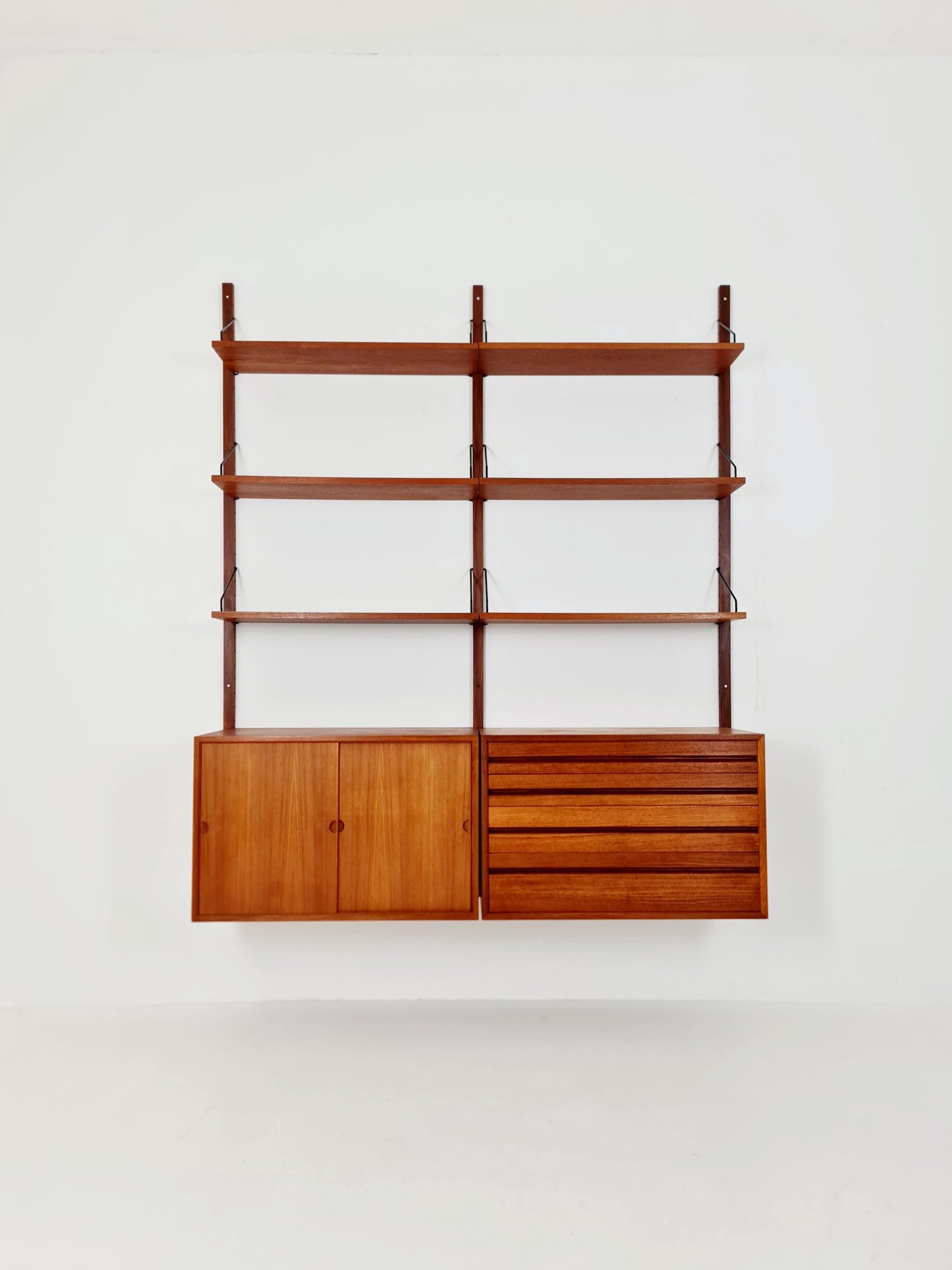 Mid century Danish Teak Wall Unit by Poul Cadovius for Cado, Denmark, 1960s