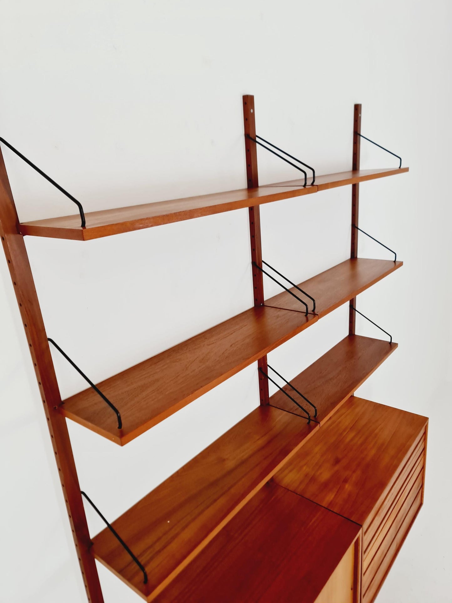 Mid century Danish Teak Wall Unit by Poul Cadovius for Cado, Denmark, 1960s