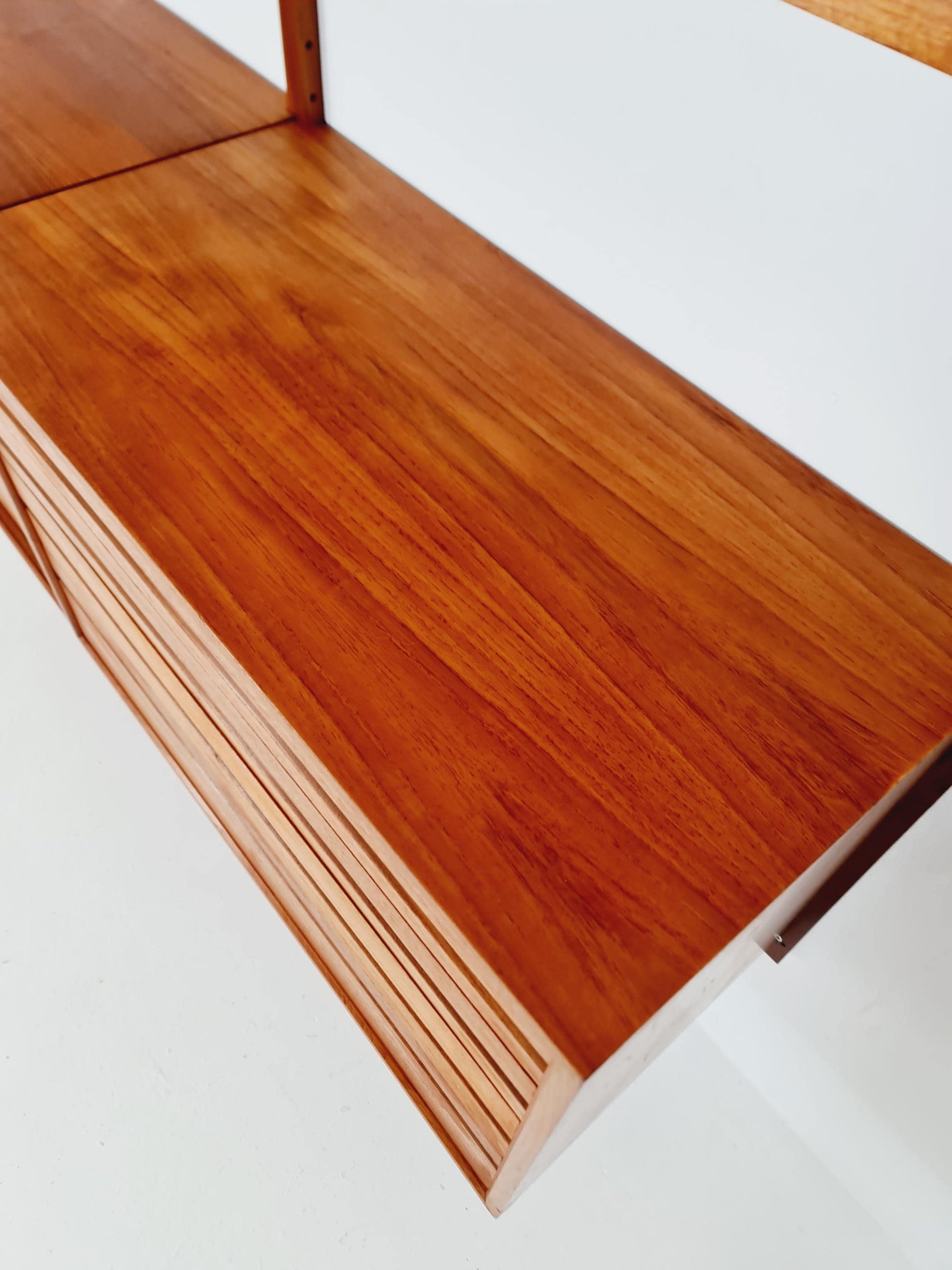 Mid century Danish Teak Wall Unit by Poul Cadovius for Cado, Denmark, 1960s