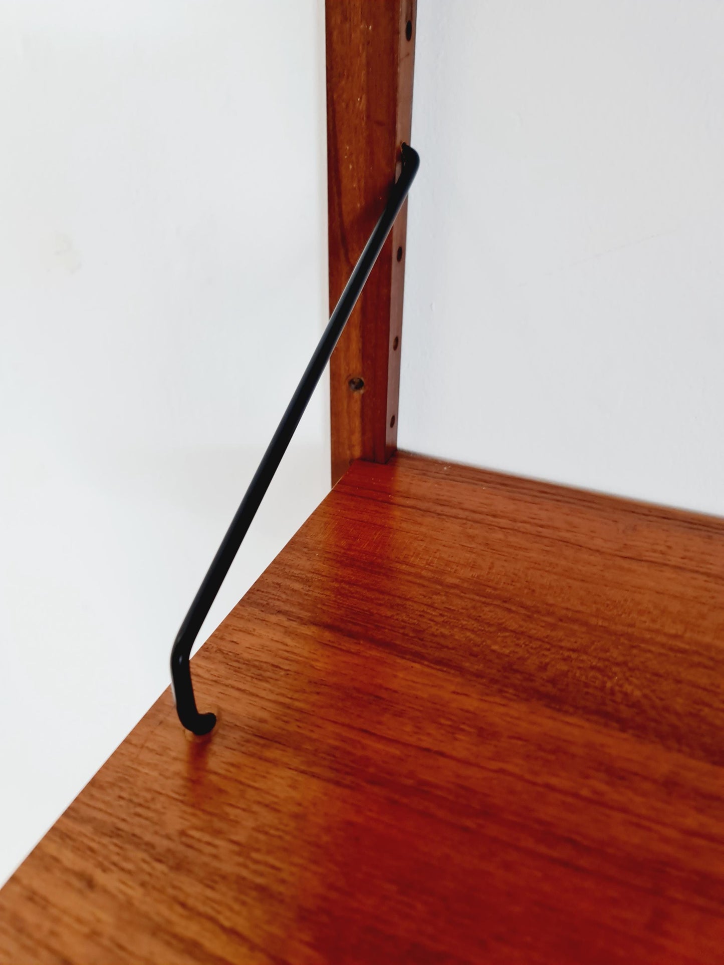 Midcentury Danish Teak Wall-Mounted Shelving Unit, by Royal for Poul Cadovius, 1960s