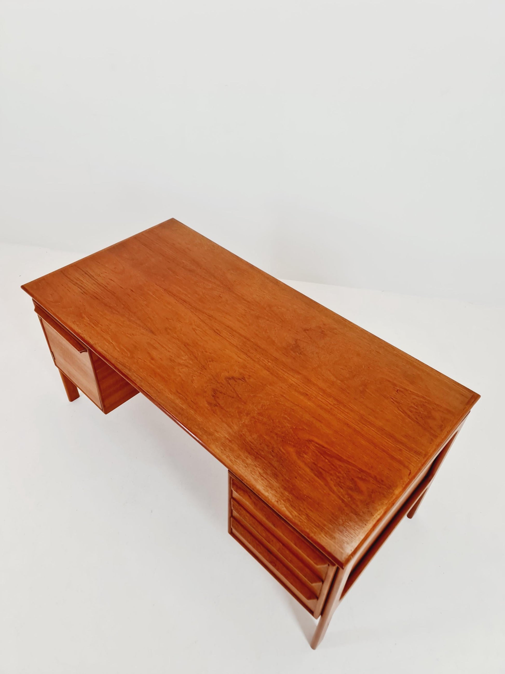 Danish teak Freestanding desk by C.V , Denmark, 1960s