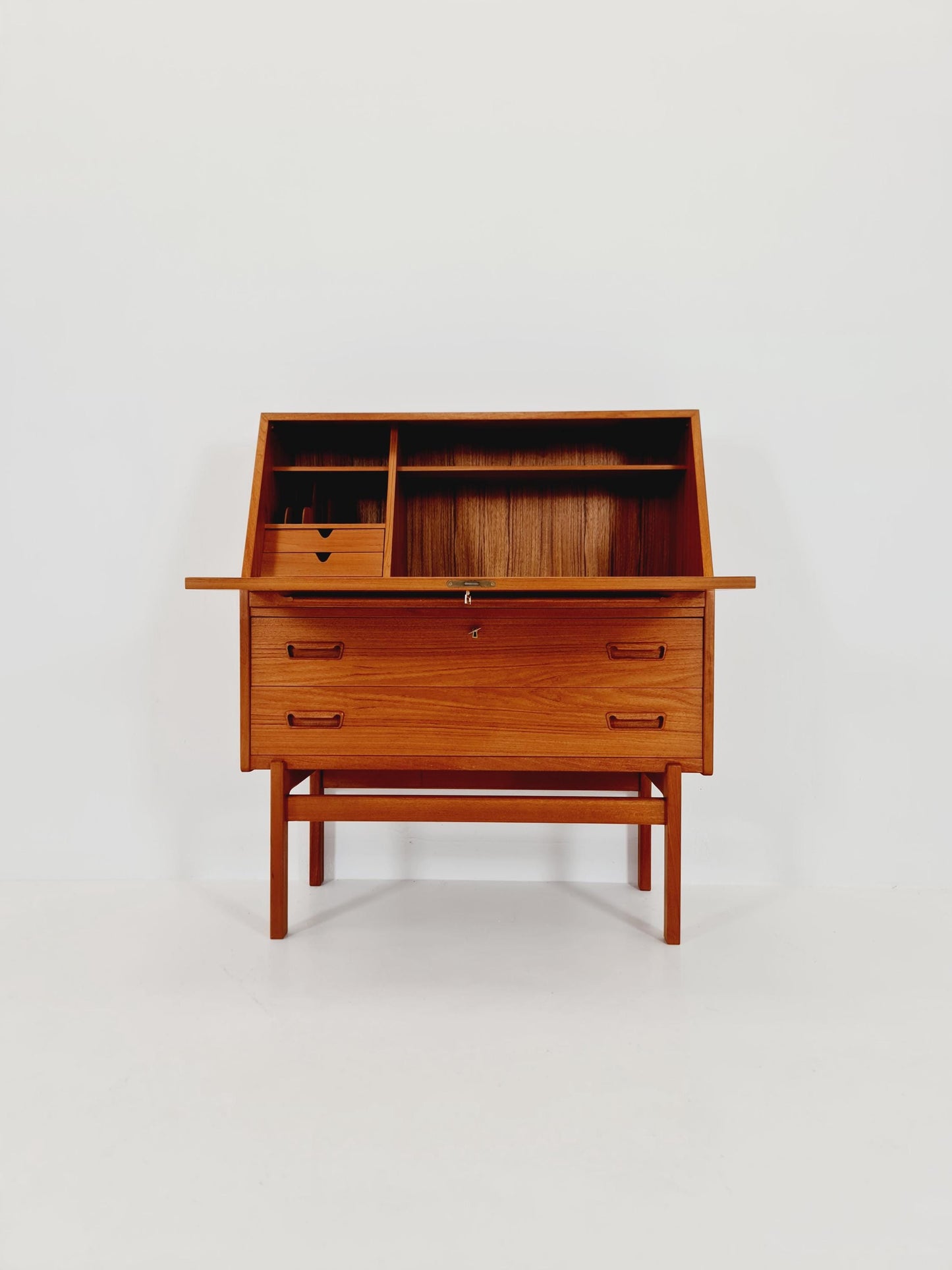 Rare Midcentury Danish vintage teak secretary,By Arne Wahl Iversen, 1960s