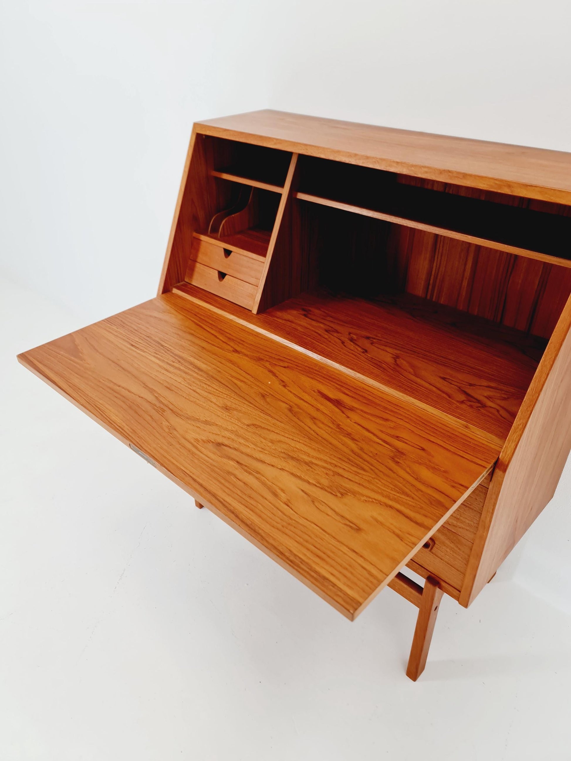 Rare Midcentury Danish vintage teak secretary,By Arne Wahl Iversen, 1960s