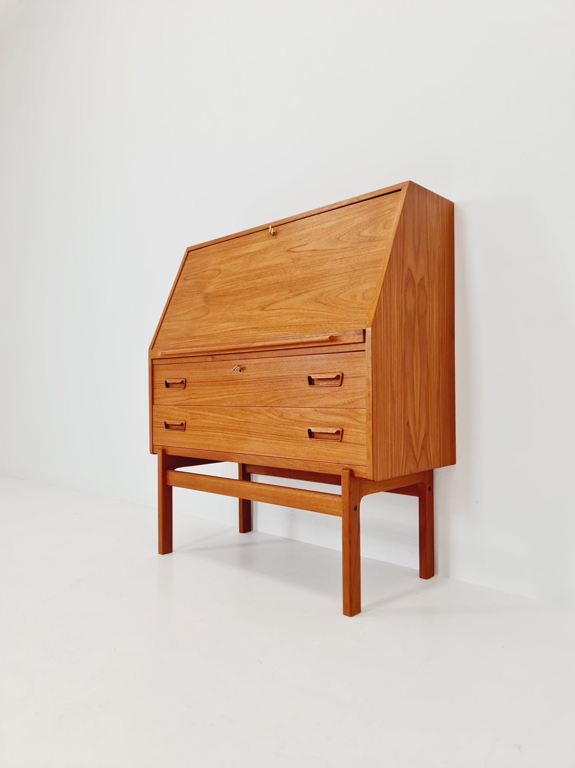 Rare Midcentury Danish vintage teak secretary,By Arne Wahl Iversen, 1960s
