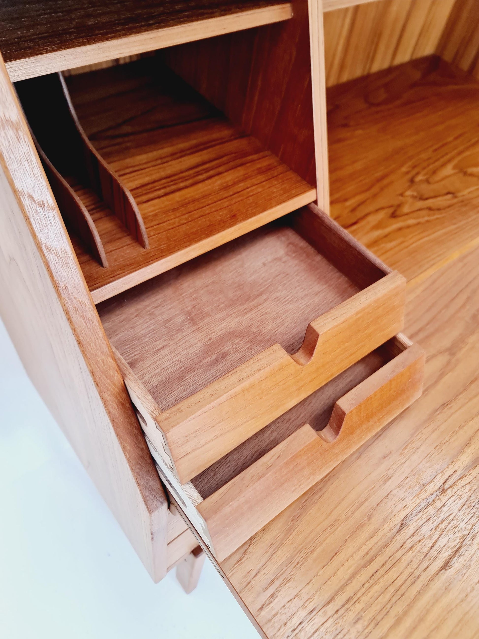 Rare Midcentury Danish vintage teak secretary,By Arne Wahl Iversen, 1960s