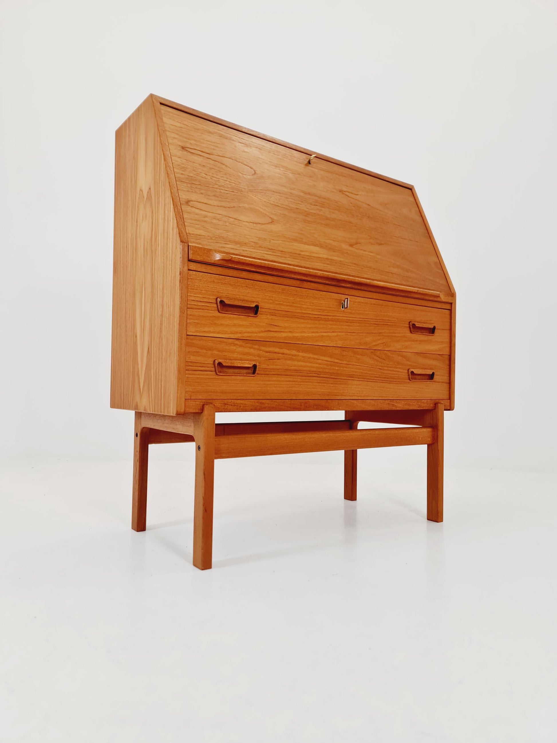 Rare Midcentury Danish vintage teak secretary,By Arne Wahl Iversen, 1960s