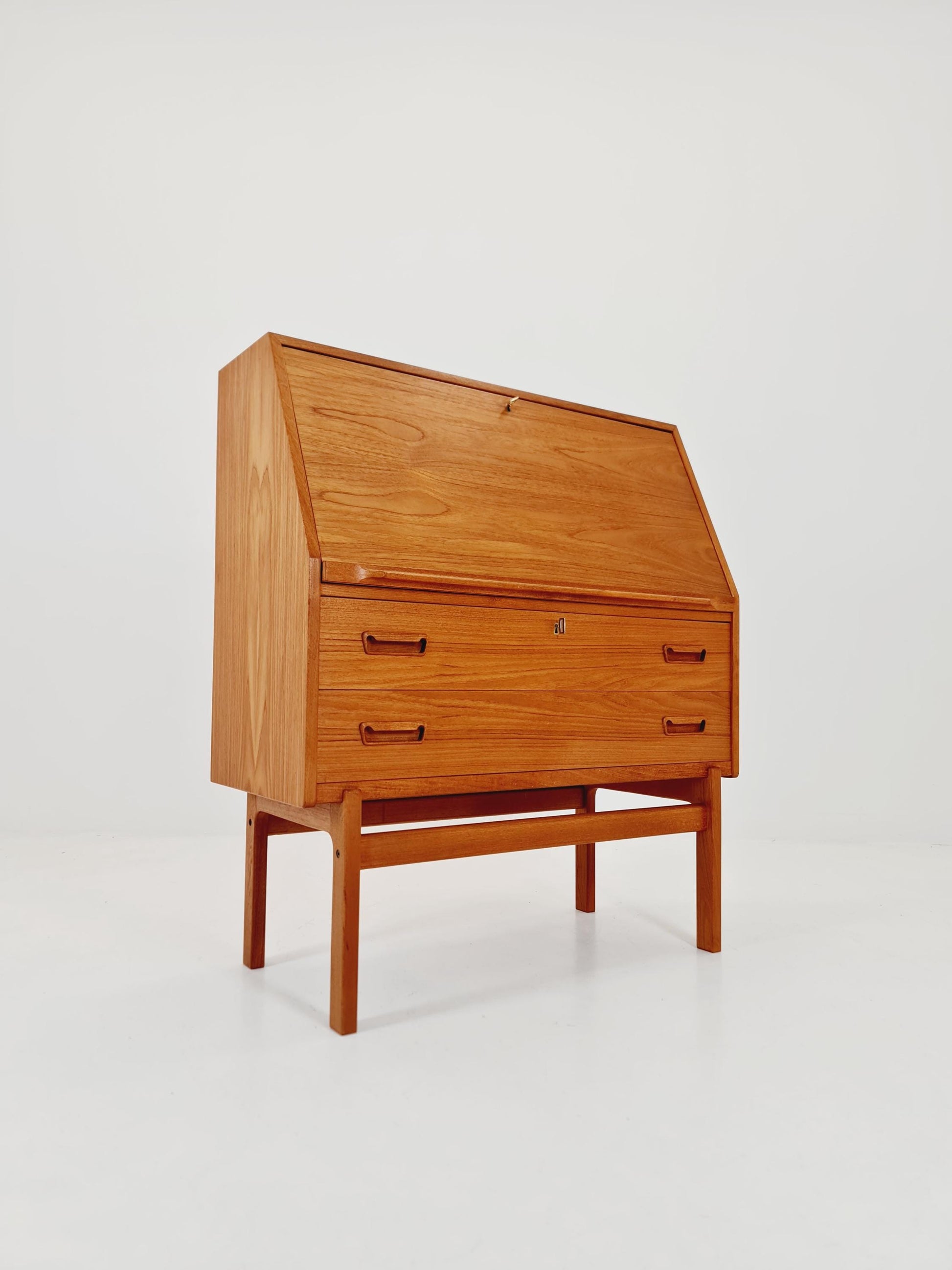 Rare Midcentury Danish vintage teak secretary,By Arne Wahl Iversen, 1960s