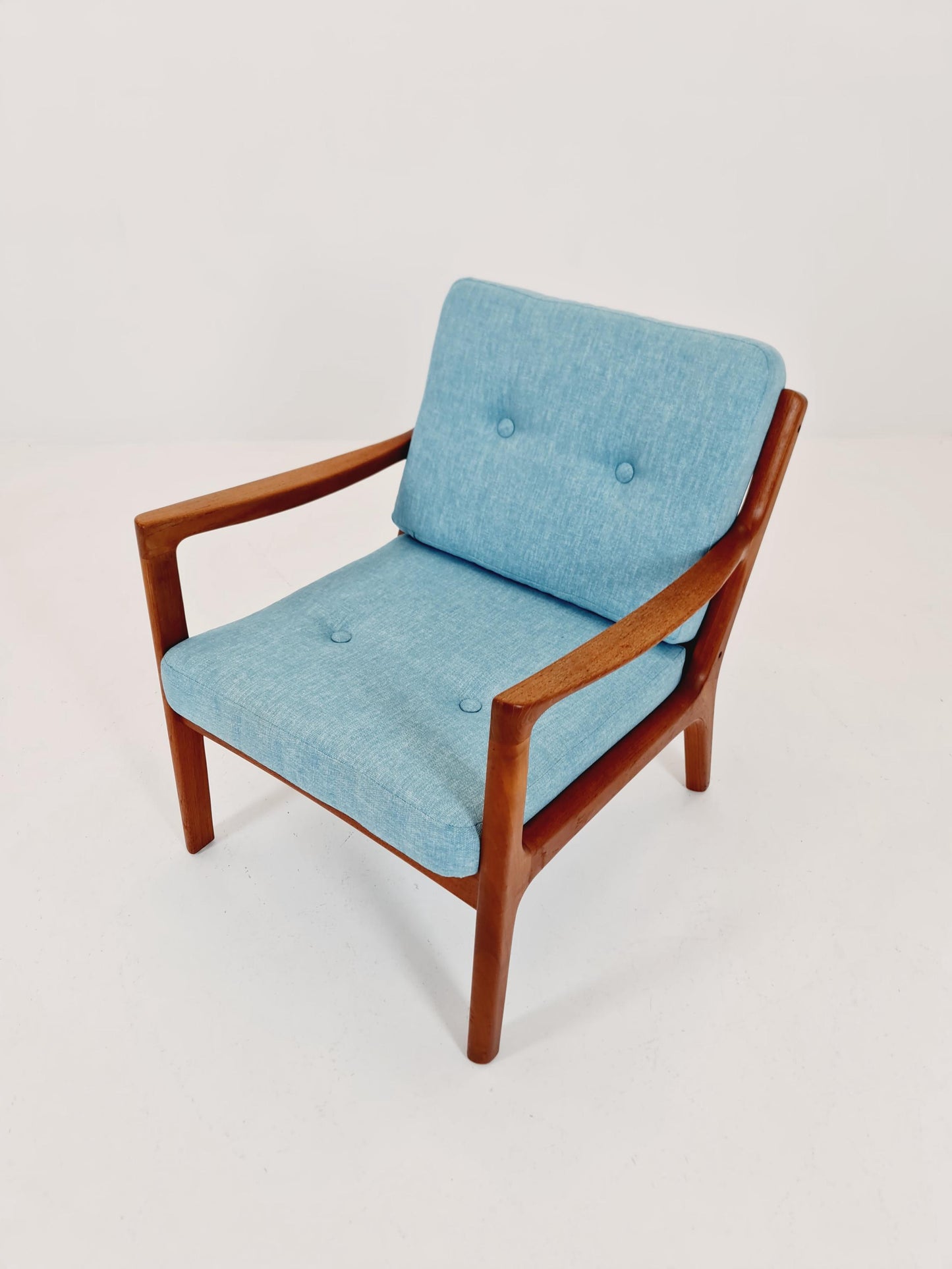 Mid-century Rare Danish teak lounge chair/ Easy chair by Ole Wanscher for Cado France &Son , 1960s