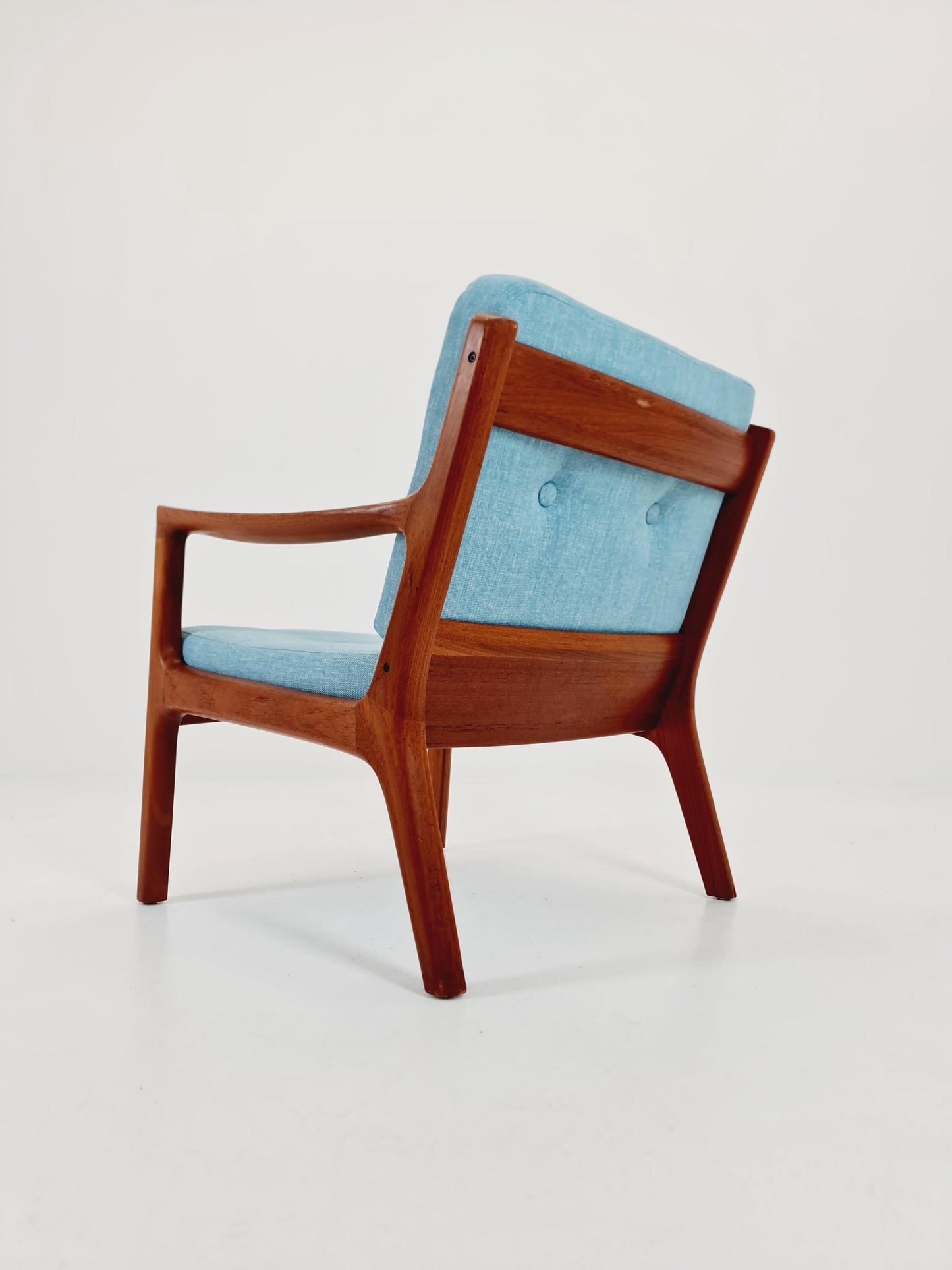 Mid-century Rare Danish teak lounge chair/ Easy chair by Ole Wanscher for Cado France &Son , 1960s