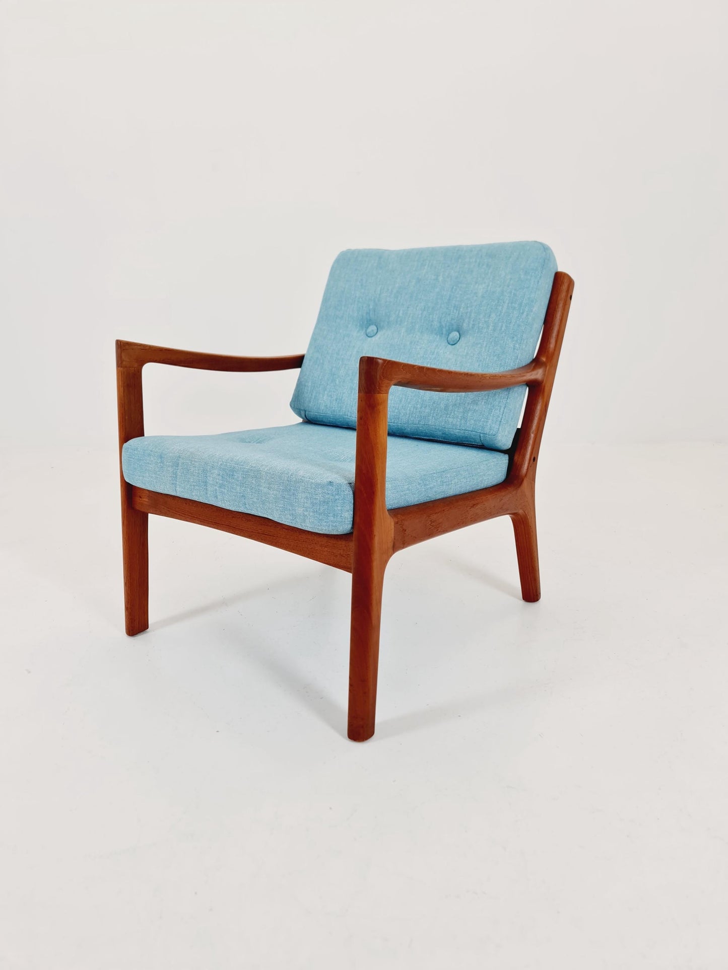 Mid-century Rare Danish teak lounge chair/ Easy chair by Ole Wanscher for Cado France &Son , 1960s