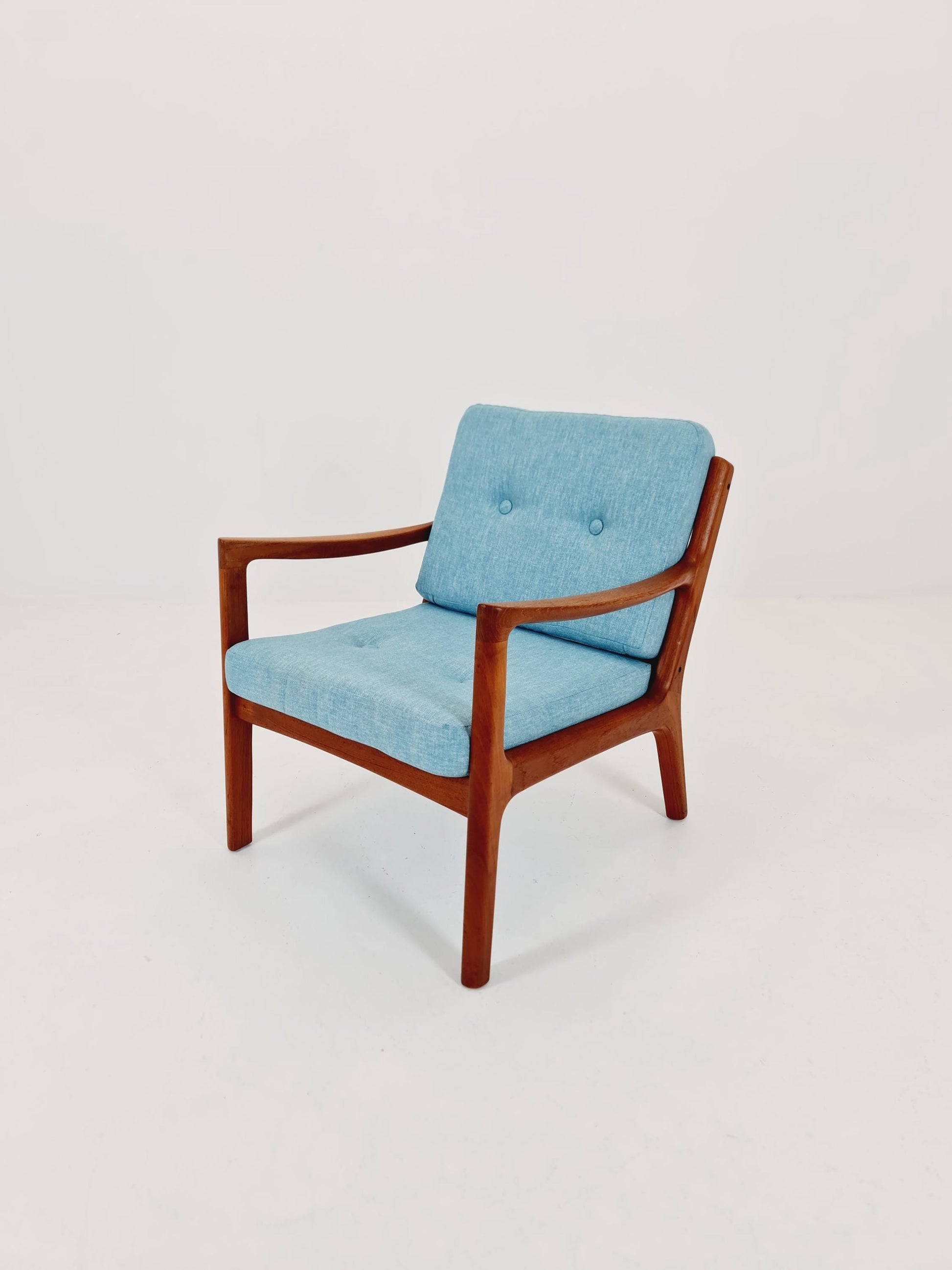 Mid-century Rare Danish teak lounge chair/ Easy chair by Ole Wanscher for Cado France &Son , 1960s