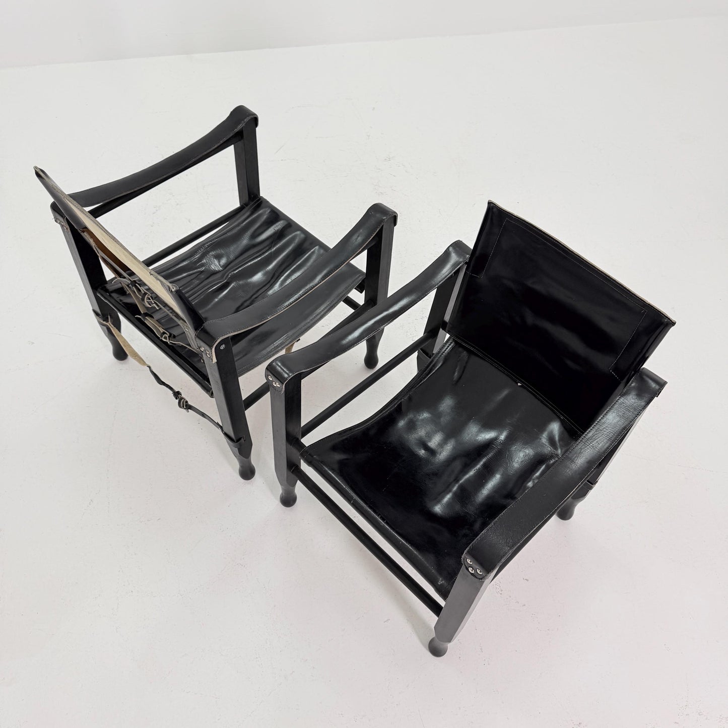 1 of 2 Mid century Safari Chair by Aage Bruun & Son, Denmark, 1960s