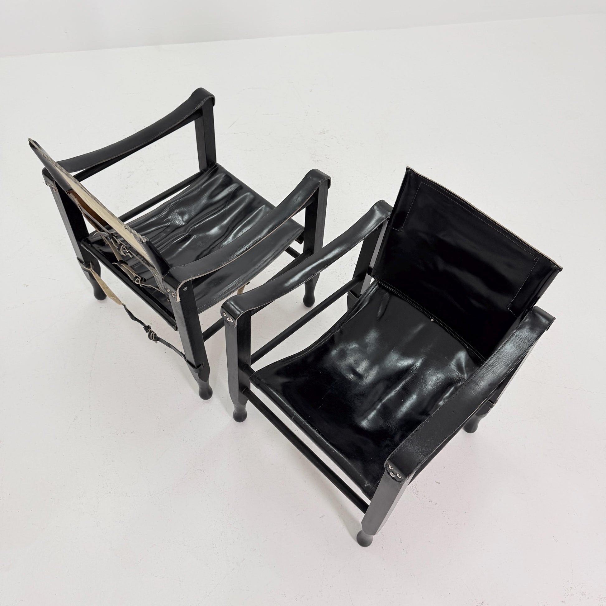 1 of 2 Mid century Safari Chair by Aage Bruun & Son, Denmark, 1960s