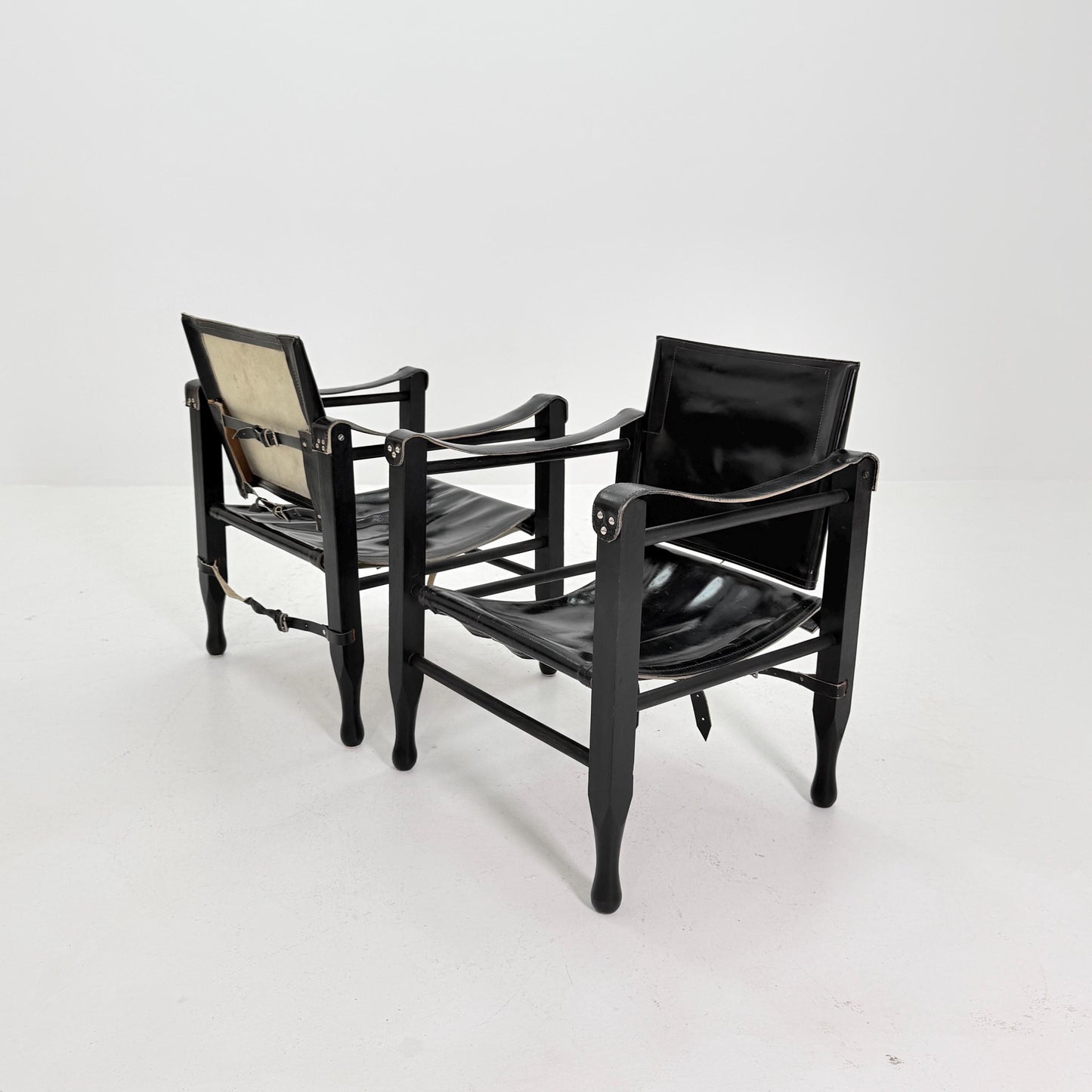 1 of 2 Mid century Safari Chair by Aage Bruun & Son, Denmark, 1960s