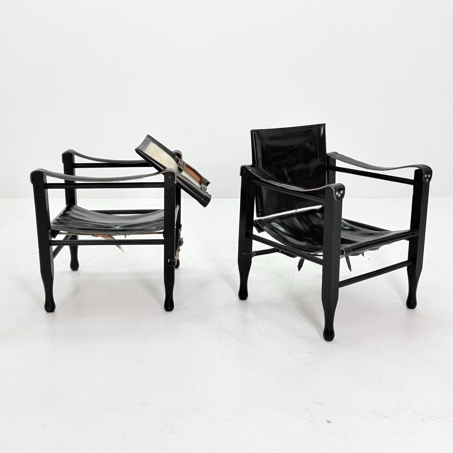 1 of 2 Mid century Safari Chair by Aage Bruun & Son, Denmark, 1960s