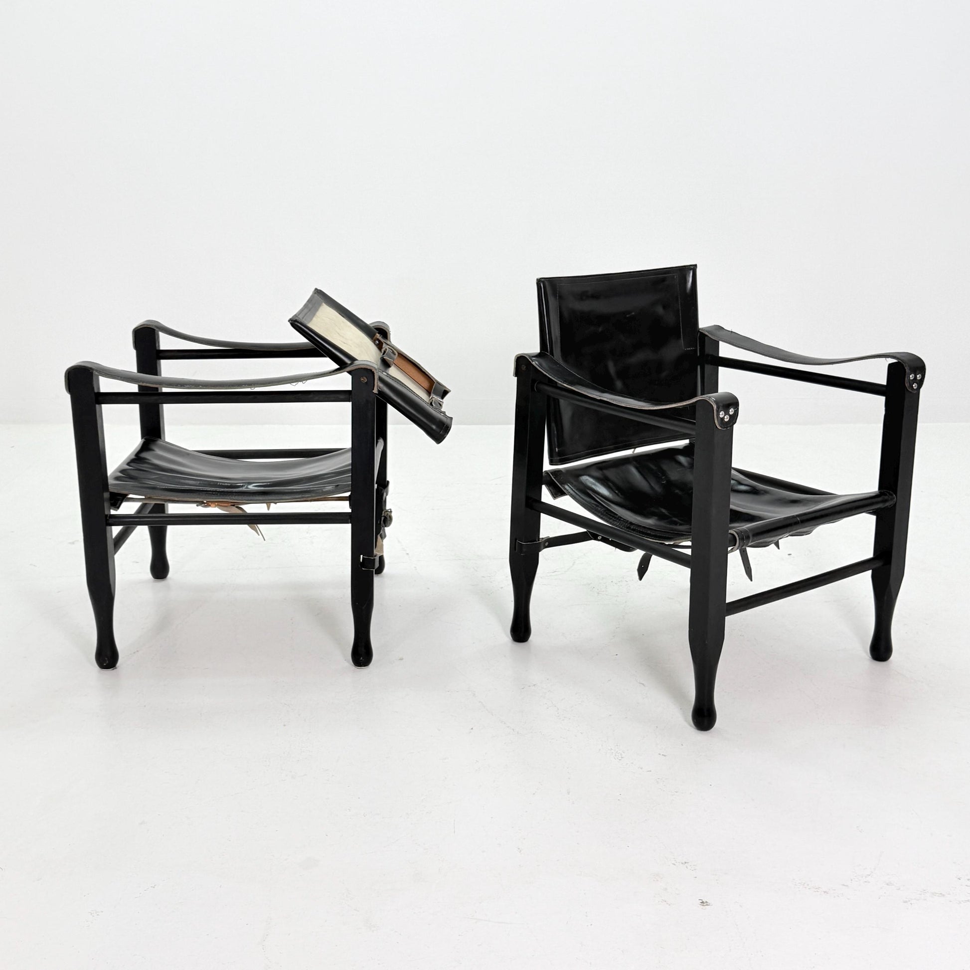 1 of 2 Mid century Safari Chair by Aage Bruun & Son, Denmark, 1960s