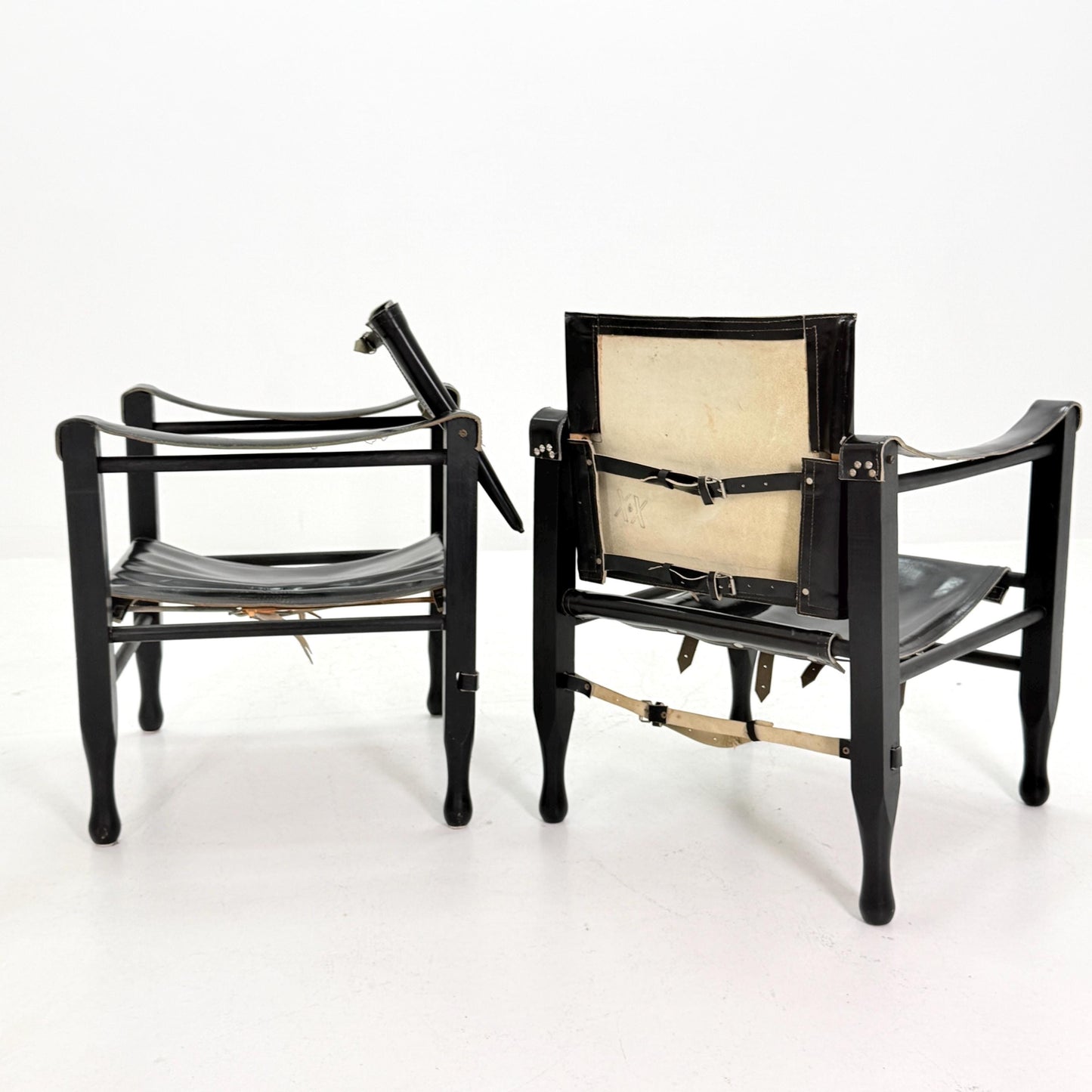 1 of 2 Mid century Safari Chair by Aage Bruun & Son, Denmark, 1960s