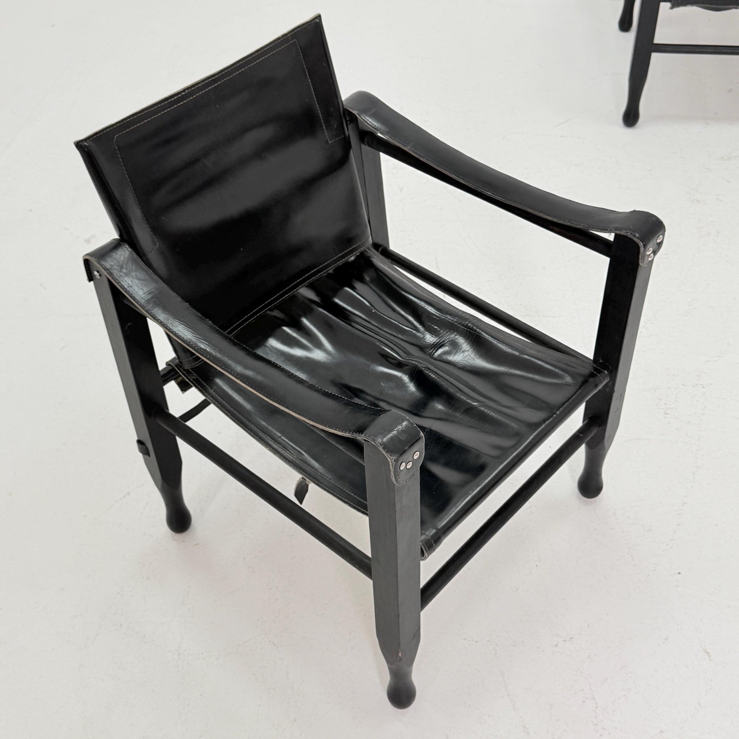 1 of 2 Mid century Safari Chair by Aage Bruun & Son, Denmark, 1960s