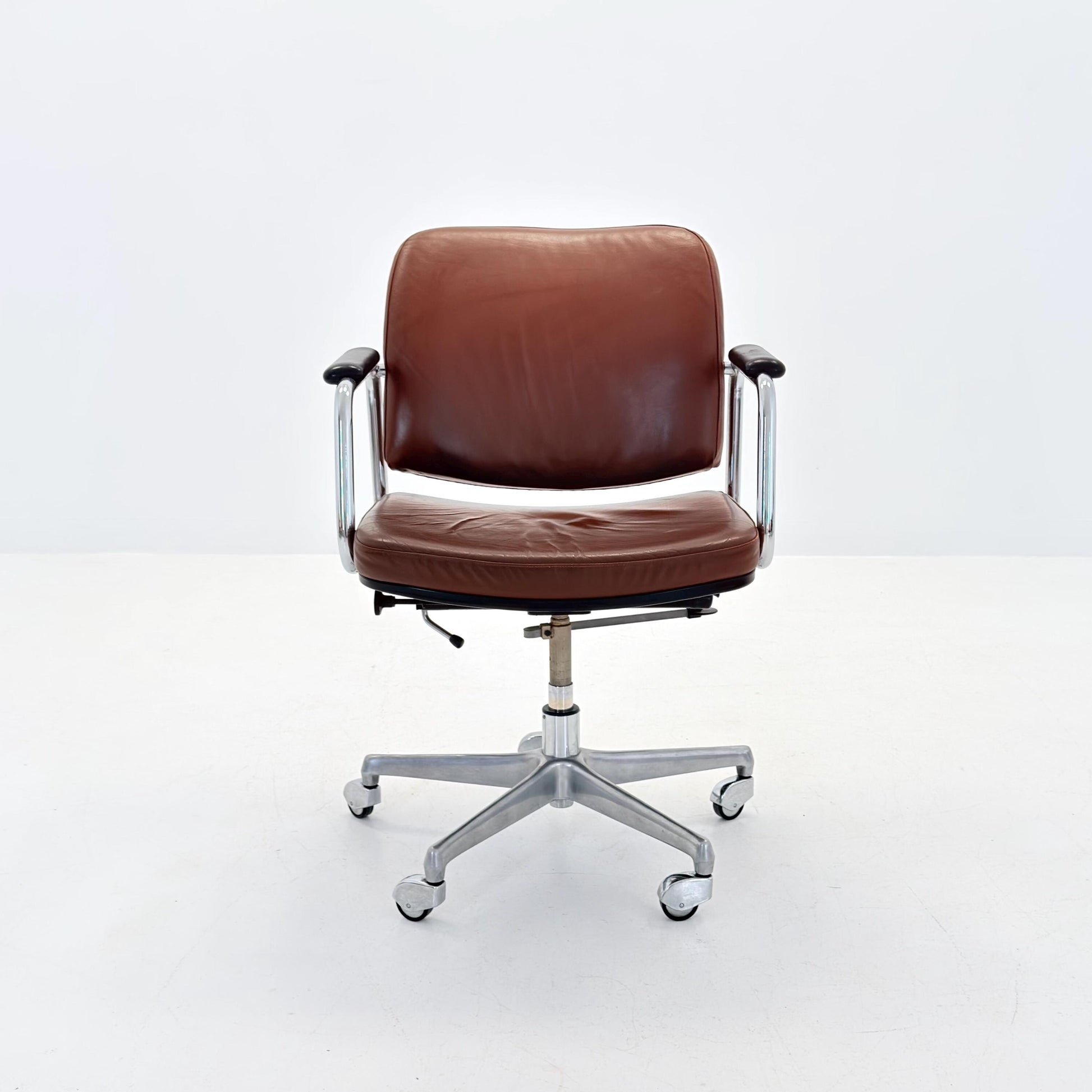 Mid-Century Italian office armchair attributed to Ico Parisi for MIM Roma Italy 1980s