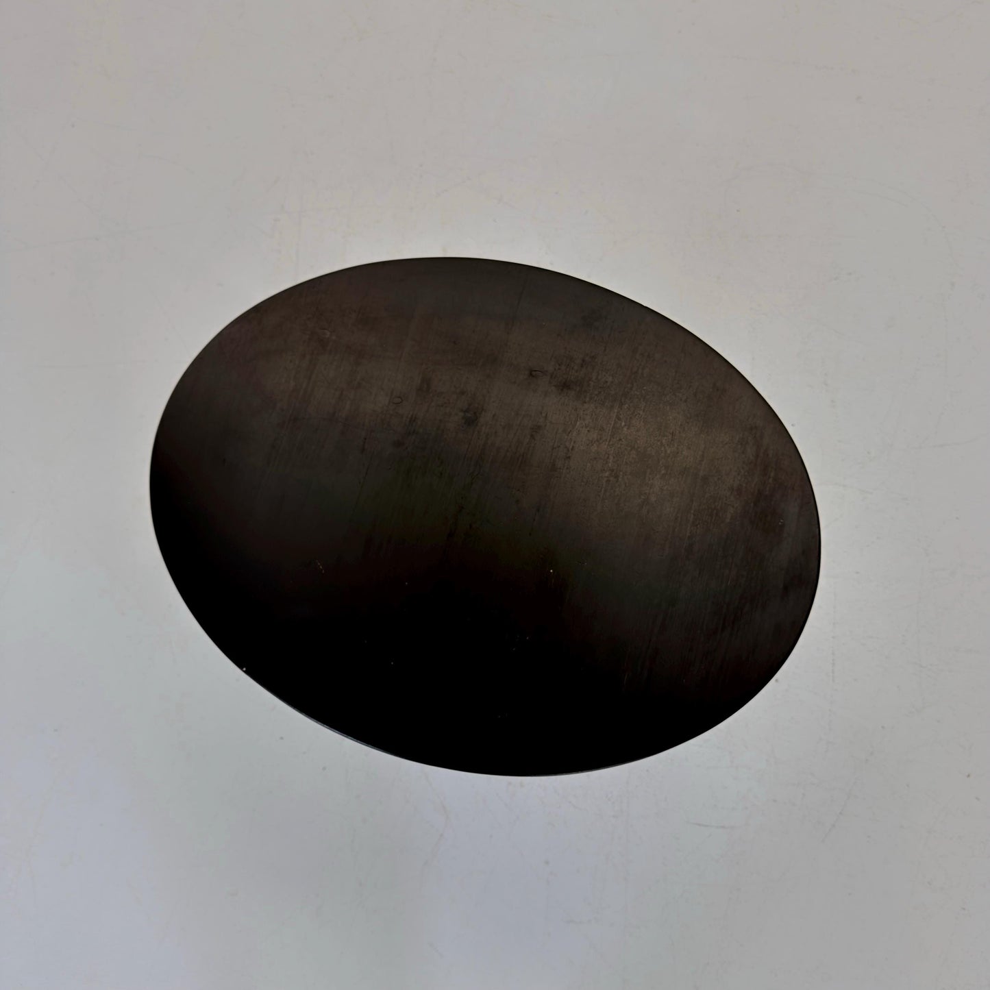 Mid century Modern Ellipse Black Side Table – Germany, 1980s