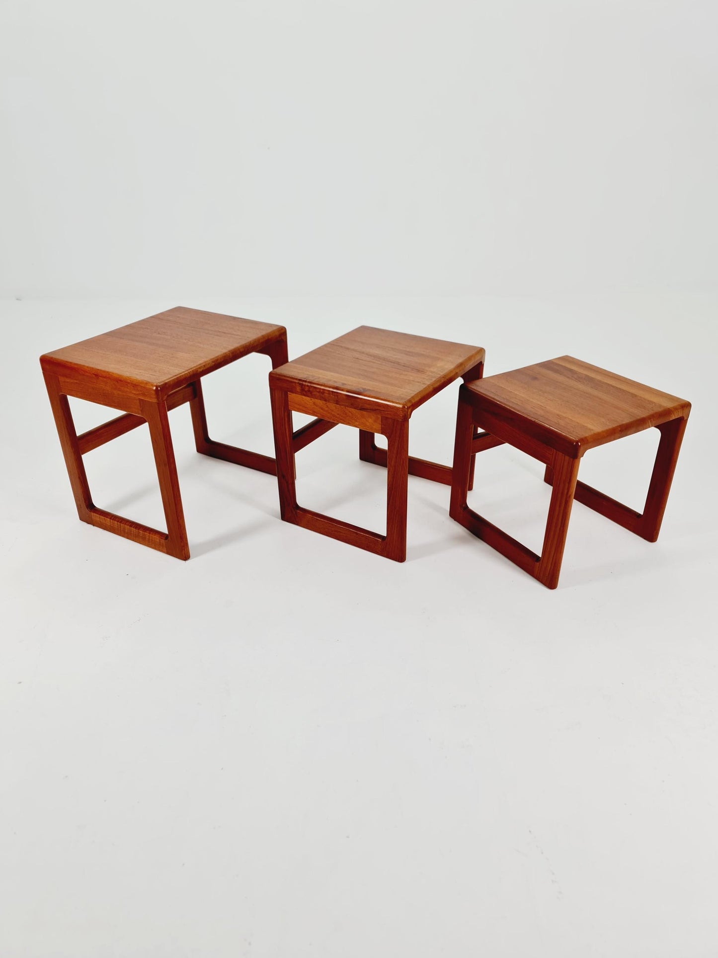 Midcentury Danish Solid teak Nesting Tables by Dyrlund , 1960s