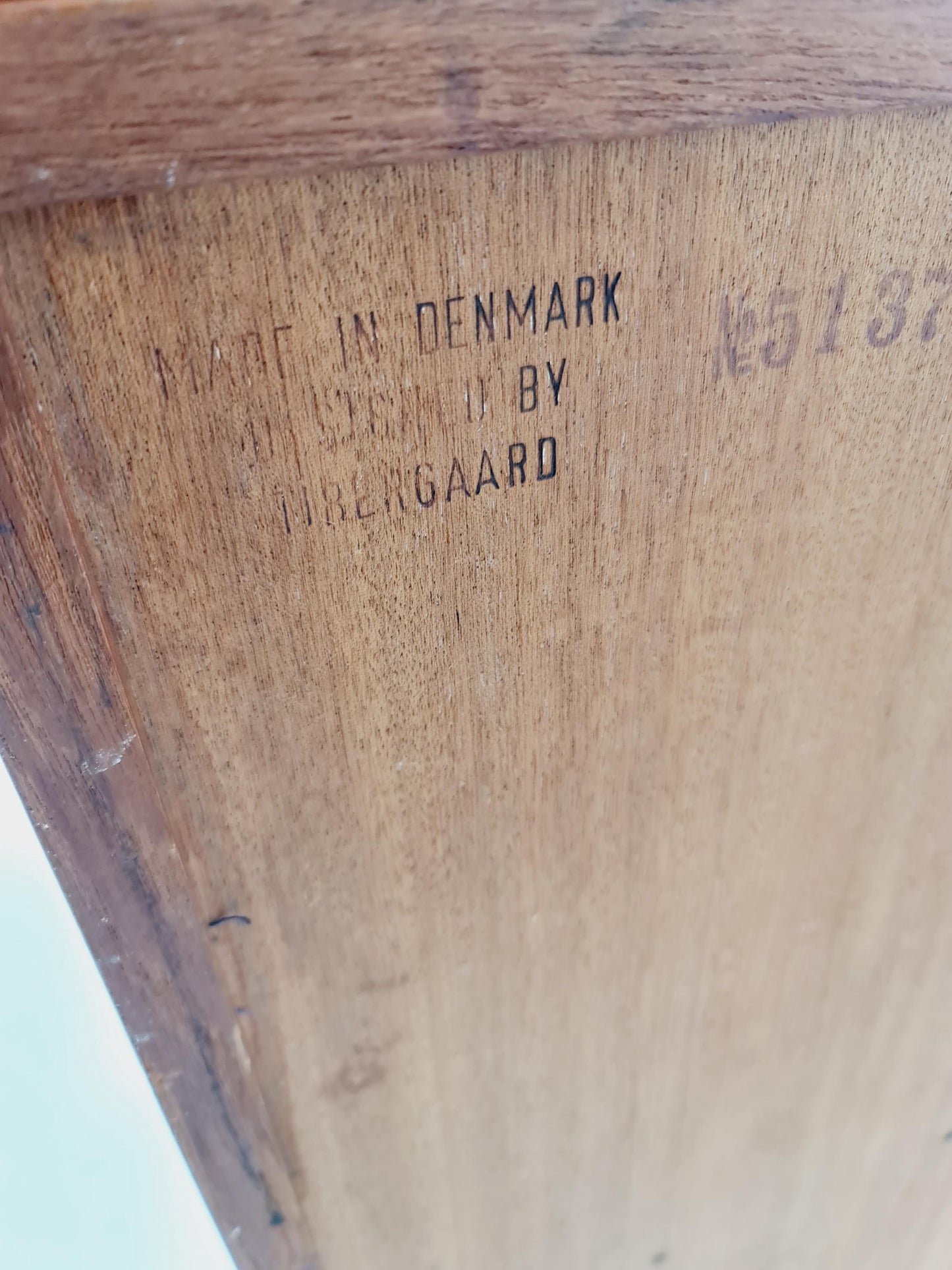 Midcentury Danish vintage teak secretary, table ByGunnar Nielsen Tibergaard , 1960s