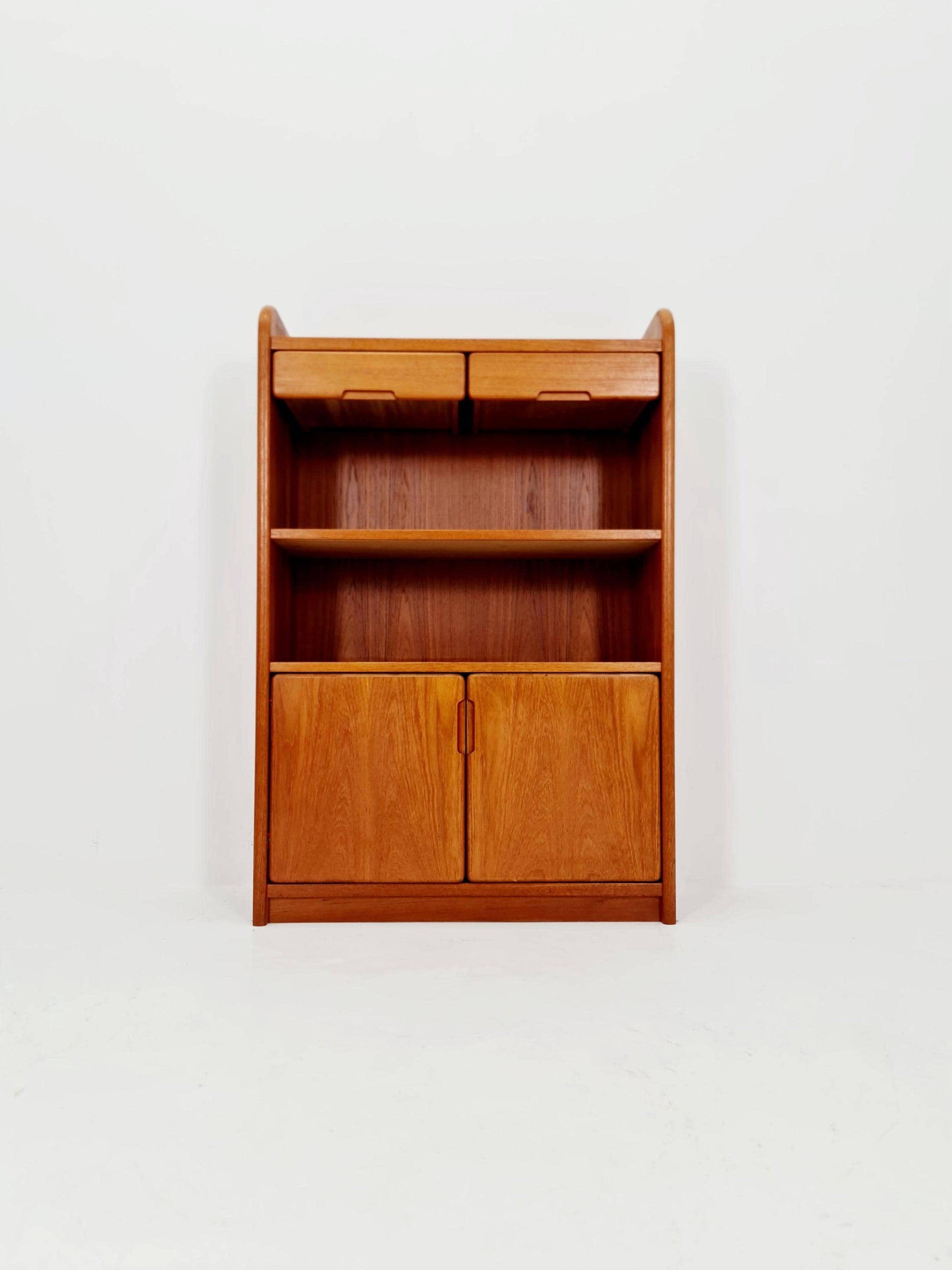 Danish freestanding vintage bookshelf system/ book case teak, Bornholm 1970s