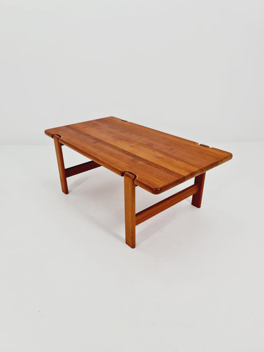 Danish Teak solid coffee table/ side table By Niels Bach for Randers Möbel, 1960s