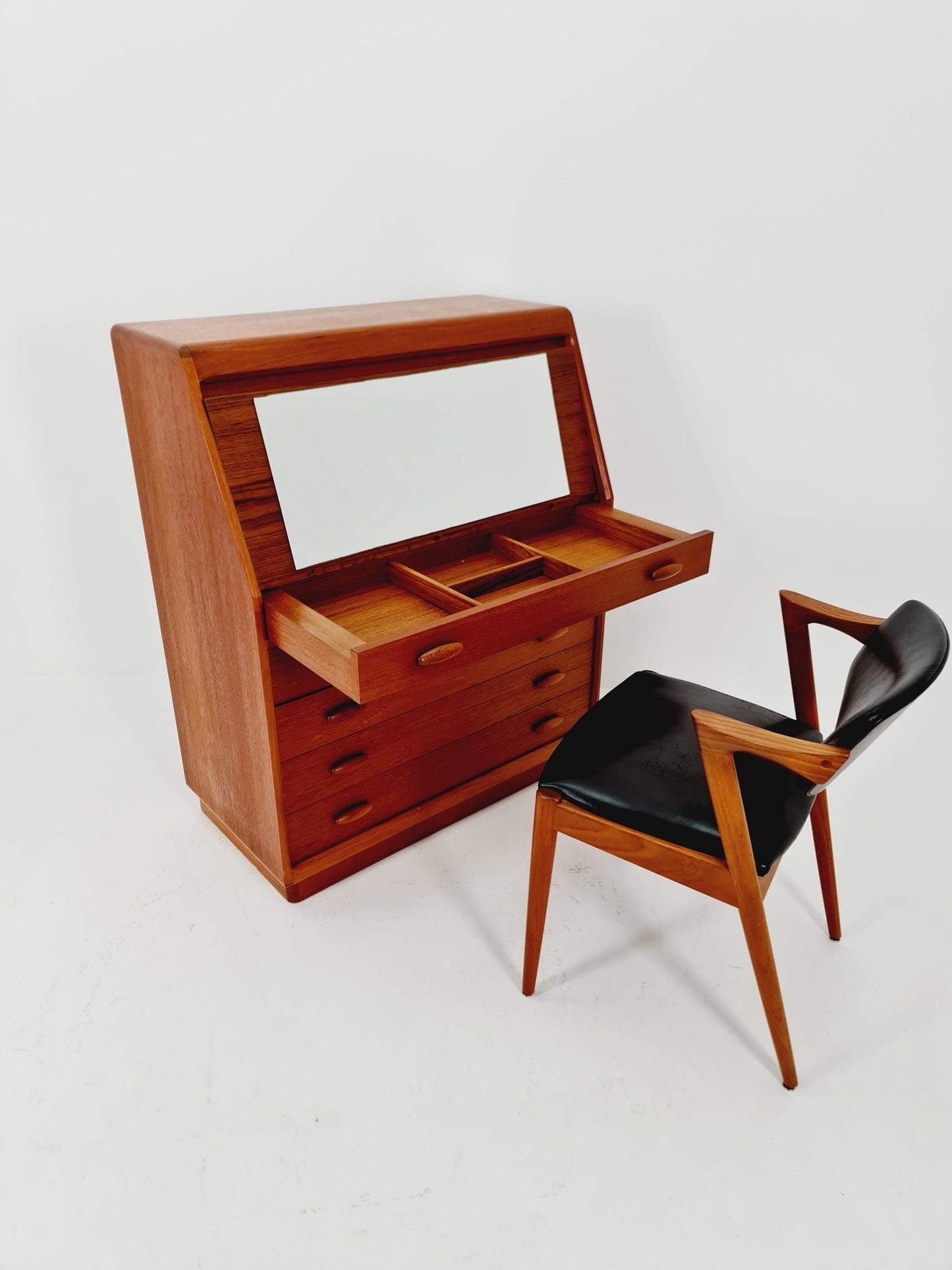 Midcentury Danish vintage Secretary /Make up by Dyrlund, 1960s