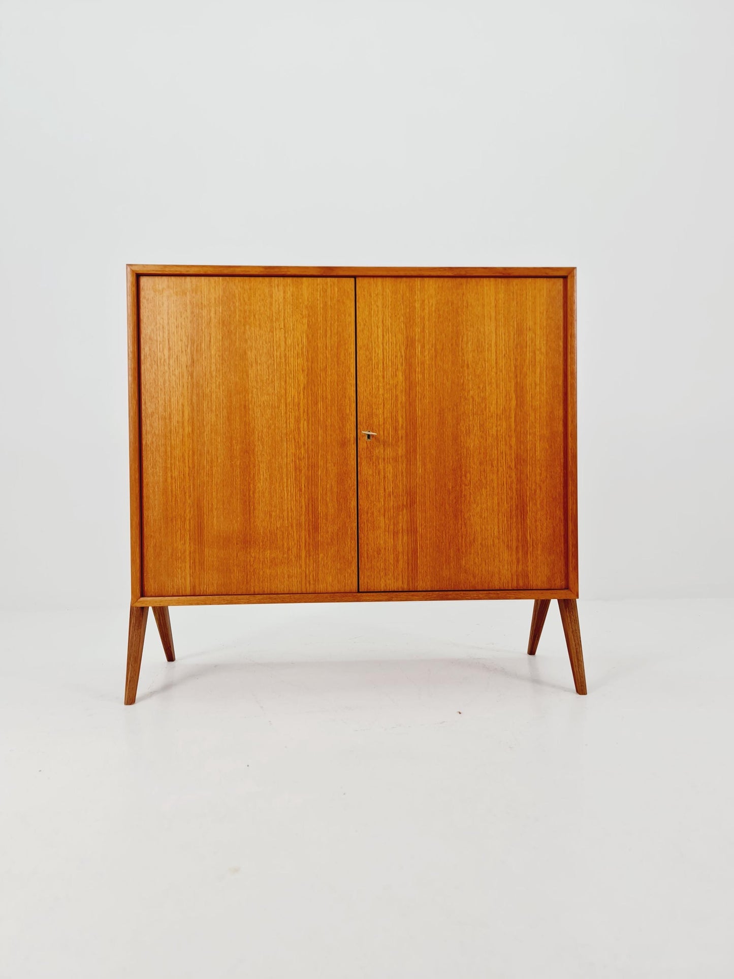 Vintage teak danish cabinet book case,By WK Möbel 1960s