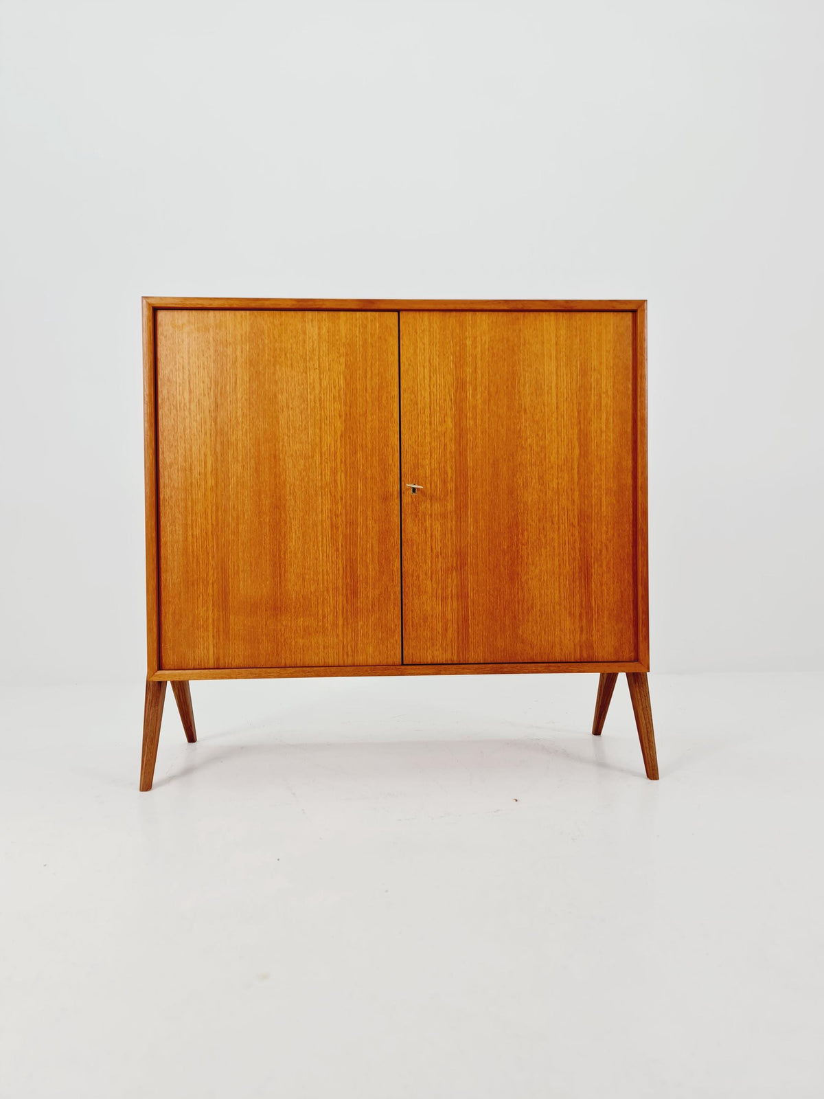Vintage teak danish cabinet book case,By WK Möbel 1960s