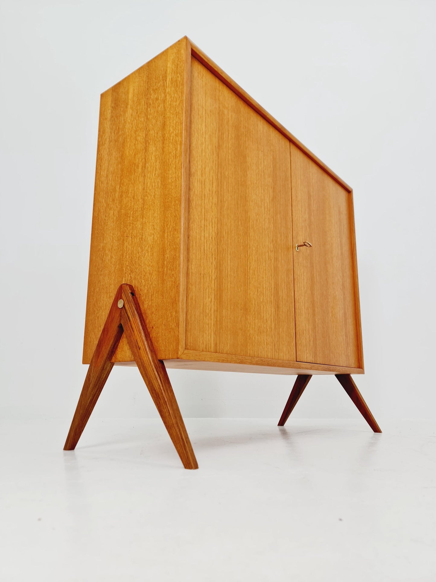 Vintage teak danish cabinet book case,By WK Möbel 1960s