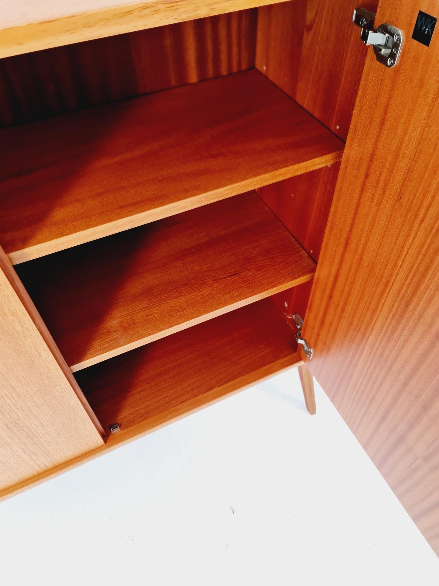 Vintage teak danish cabinet book case,By WK Möbel 1960s