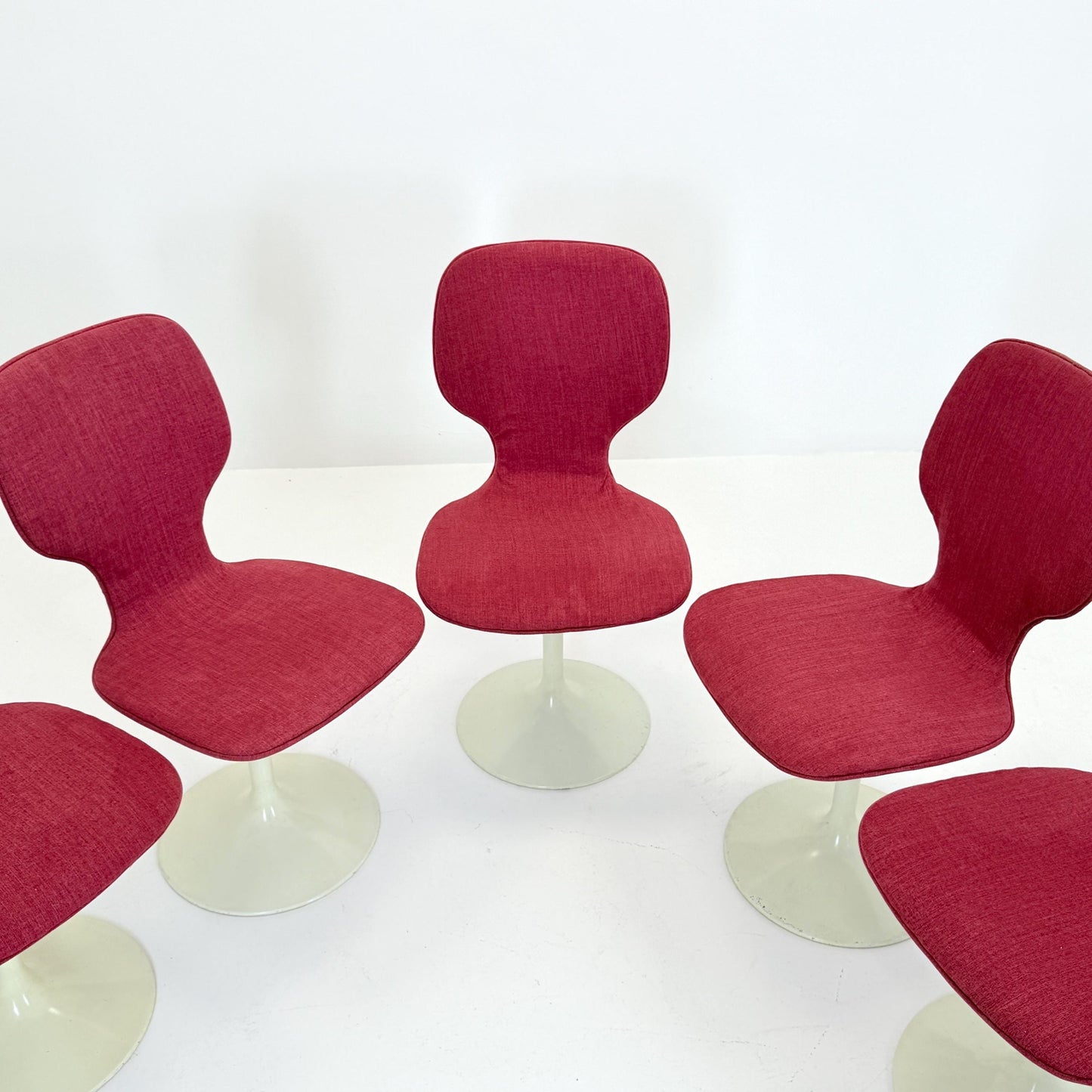Set of 6 Mid Century Space Age tulip Dining Chairs by Lüsch – 1970s Germany