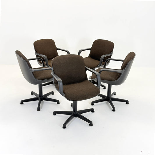 1 of 5 Mid-Century Modern, Desk - Office Chair – by Charles Pollock for Comforto Germany 1970s