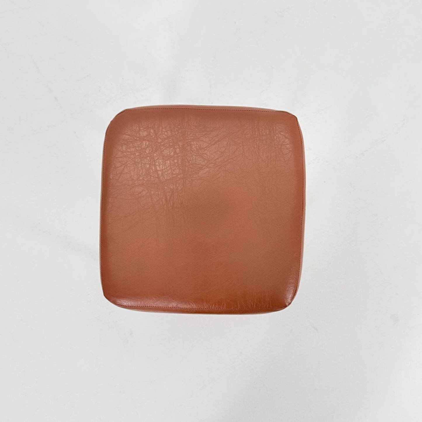 Mid-Century Bauhaus Leather Stool by Marcel Breuer for Mauser Werke, Germany 1980s