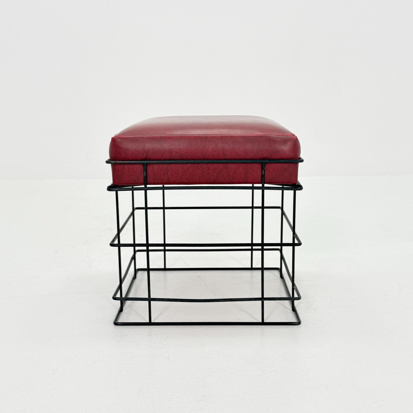Mid Century T1 Square Wire Stool by Verner Panton – 1980s