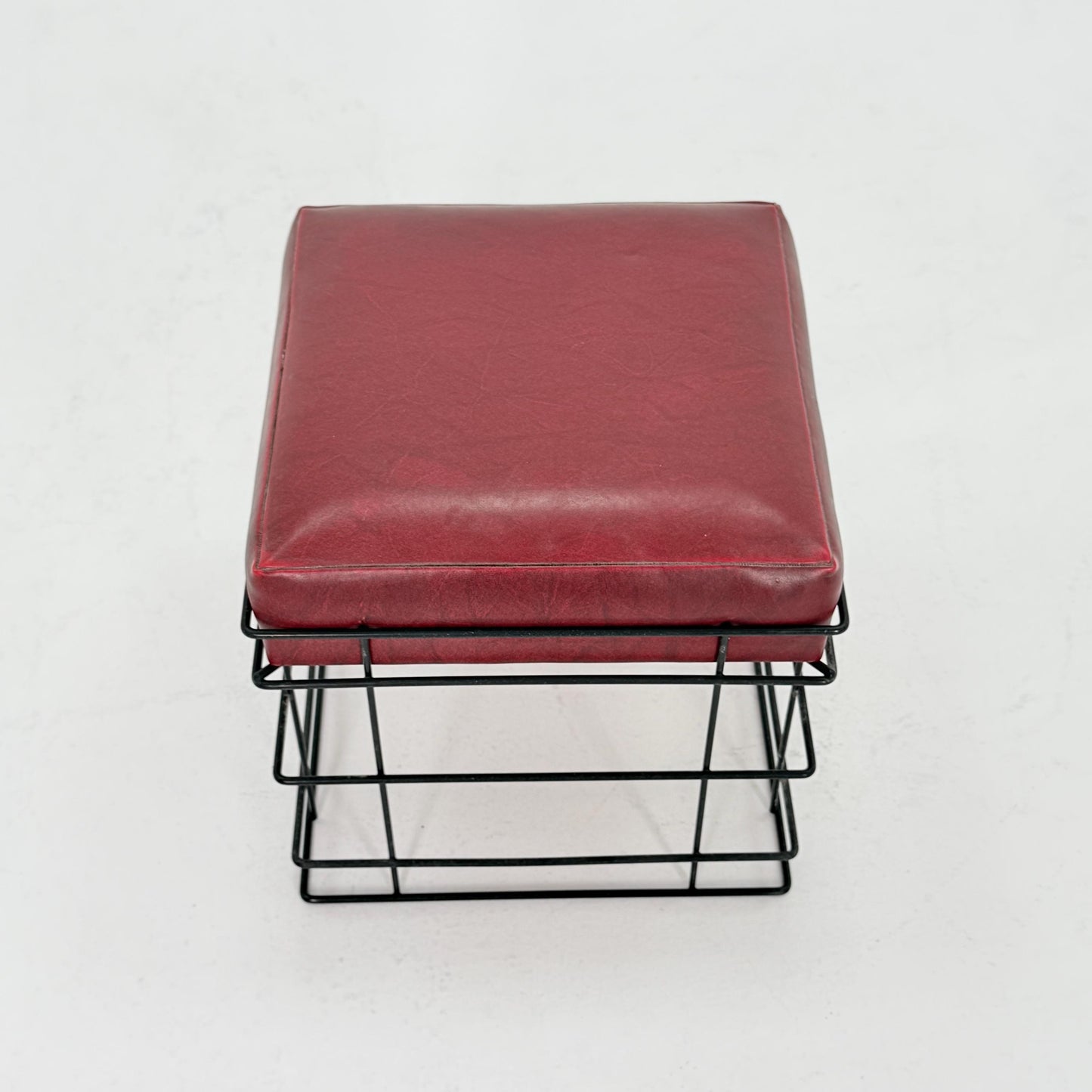 Mid Century T1 Square Wire Stool by Verner Panton – 1980s