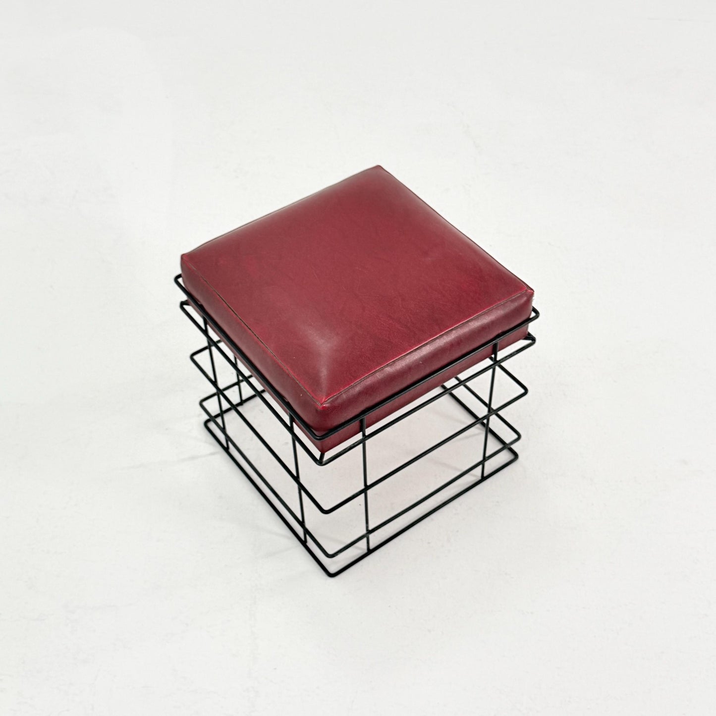Mid Century T1 Square Wire Stool by Verner Panton – 1980s